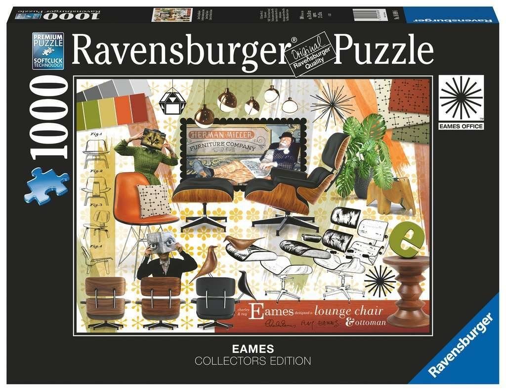 Ravensburger Puzzle Ravensburger 16899 Eames Design Klassiker Puzzle, 1000 Puzzleteile, Made in Germany