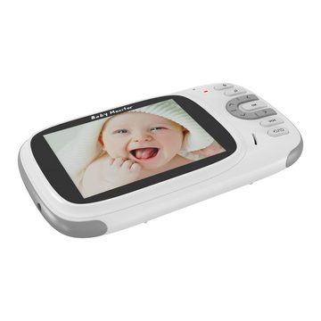 GOOLOO Babyphone Babyphone mit Kamera 3.2 Zoll Video-Babyphone LCD babyfon Schlaflied, Zuverlässige Nachtsicht,Eingebaute ca. 3 Minuten polyphone Musik