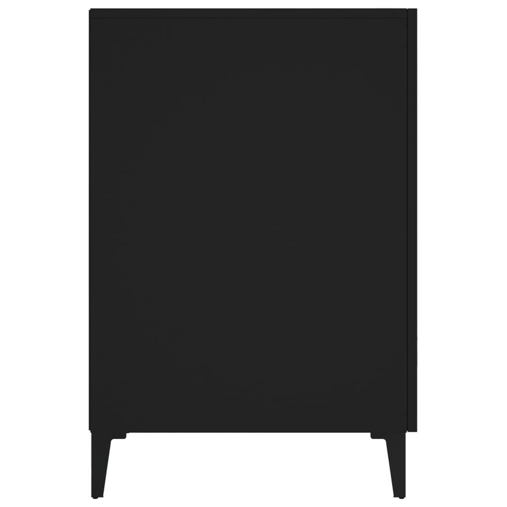 Schwarz 140x50x75 cm furnicato Schreibtisch Holzwerkstoff