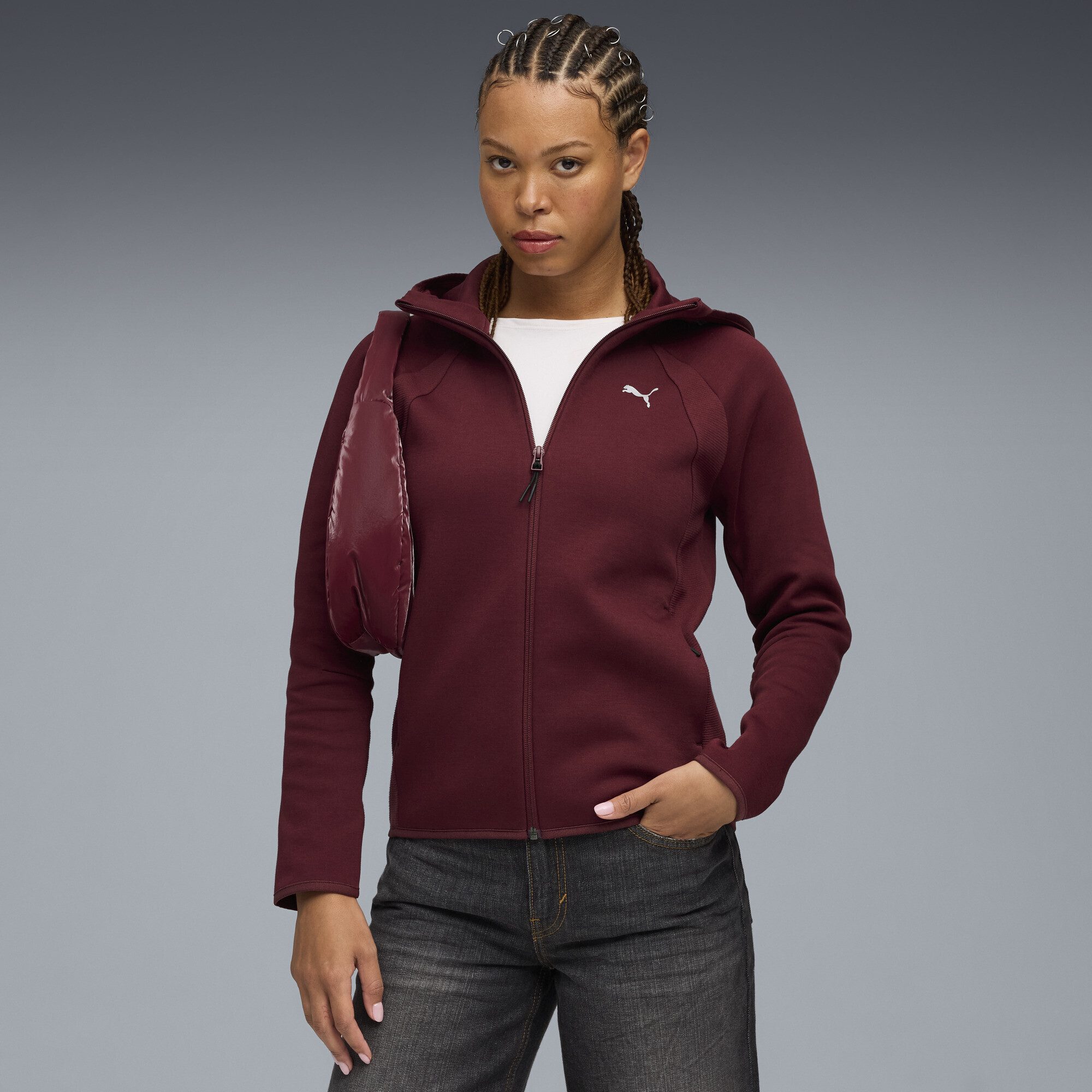 PUMA Sweatjacke EvoStripe Kapuzenjacke Damen günstig online kaufen