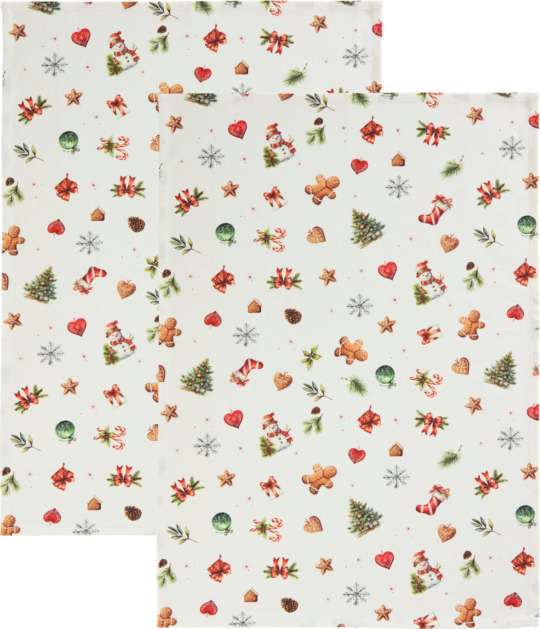 Erwin Müller Geschirrtuch Geschirrtuch "Noel" 2er-Pack, günstig online kaufen