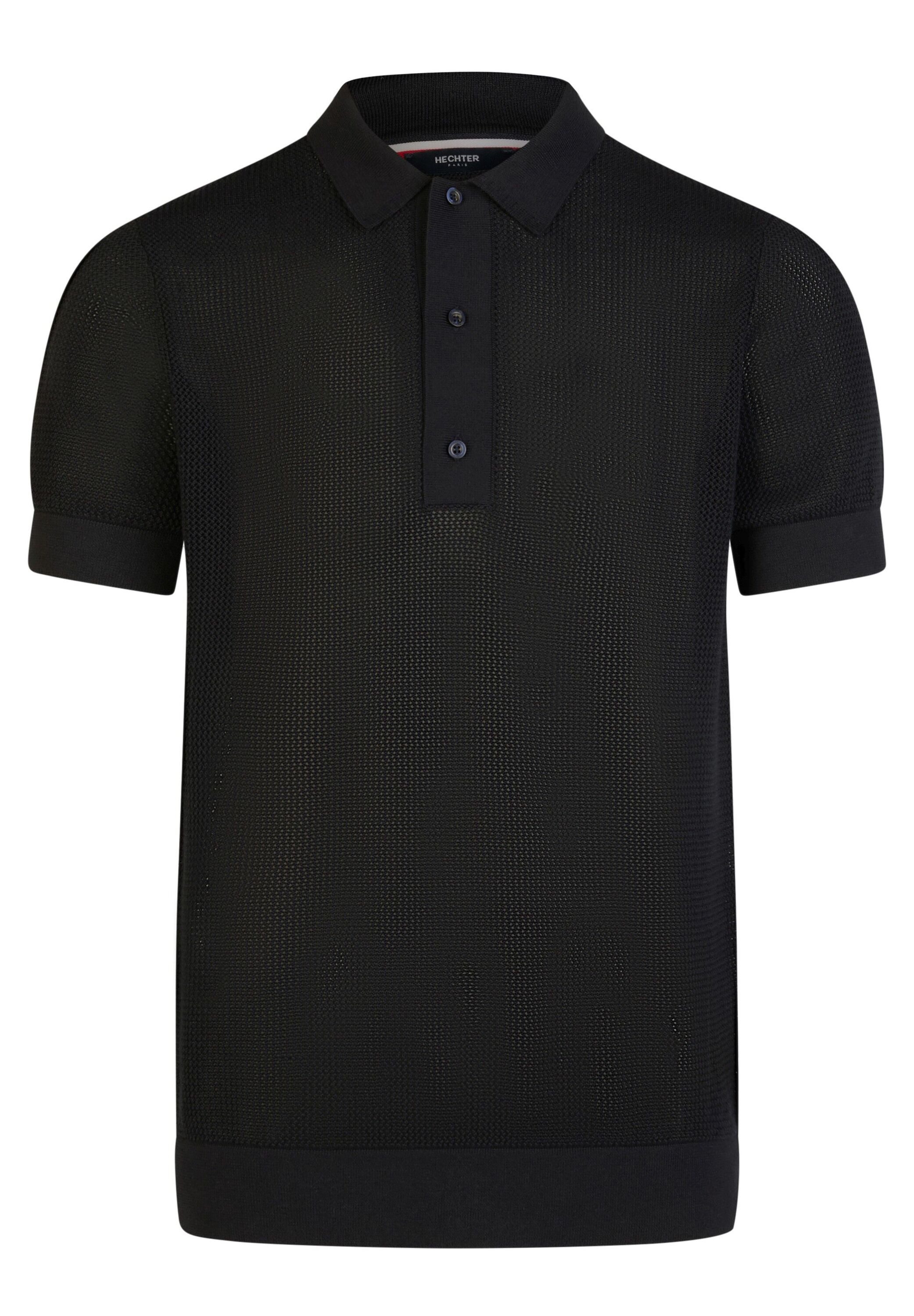 HECHTER PARIS Poloshirt (1-tlg) Ikonische Mesh-Struktur