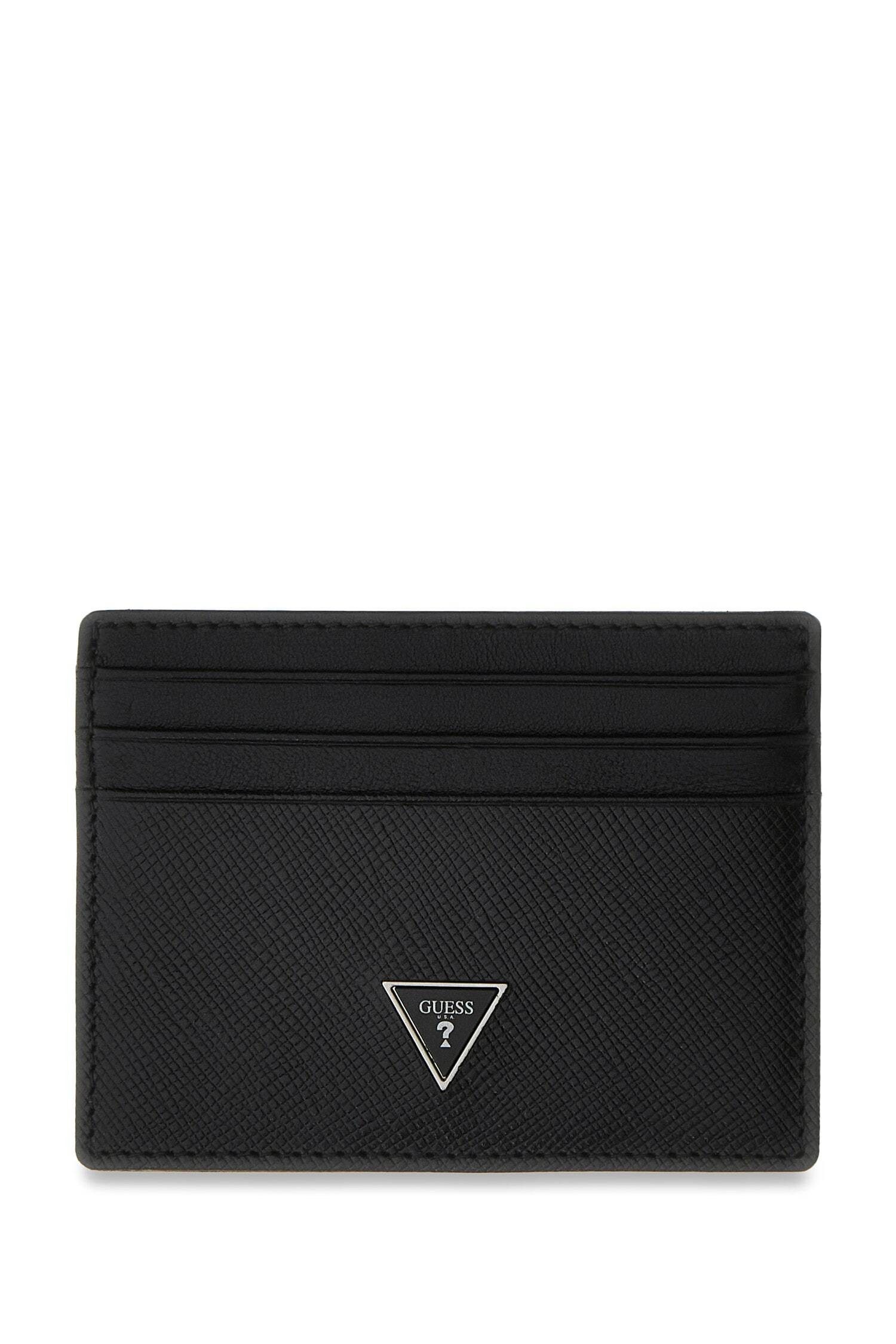 Guess Kartenetui MILANO CARD HOLDER, Kartenhalter mit Dreiecks-Logo