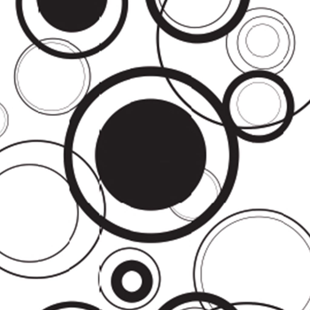 Kissenbezüge, Arsvita, Innenkissen beidseitig Kreismotiv, Kissenbezug Kreisen einem (Dekokissen), wahlweise schwarzen Weiß bedruckt mit mit