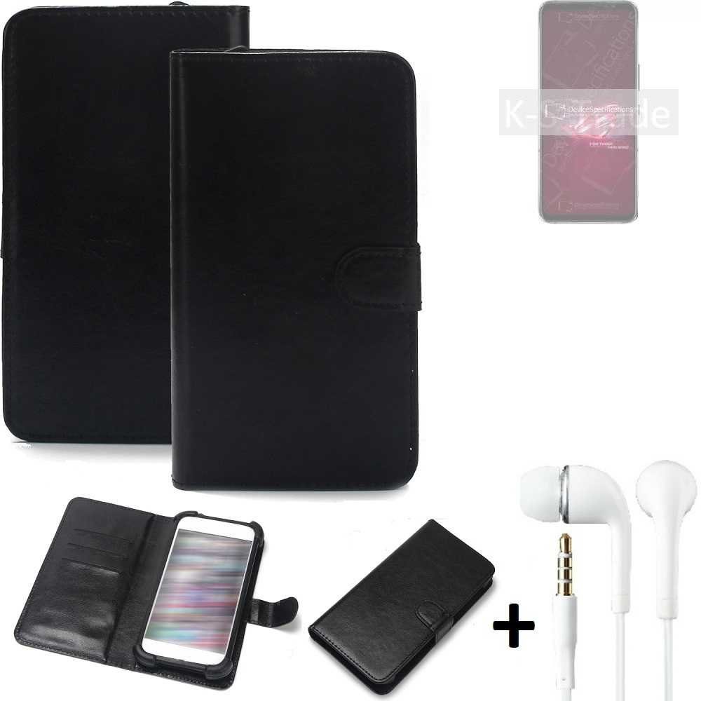 K-S-Trade Handyhülle für Asus ROG Phone 6, Wallet Case Handyhülle Schutzhülle Flip cover Flipstyle Tasche