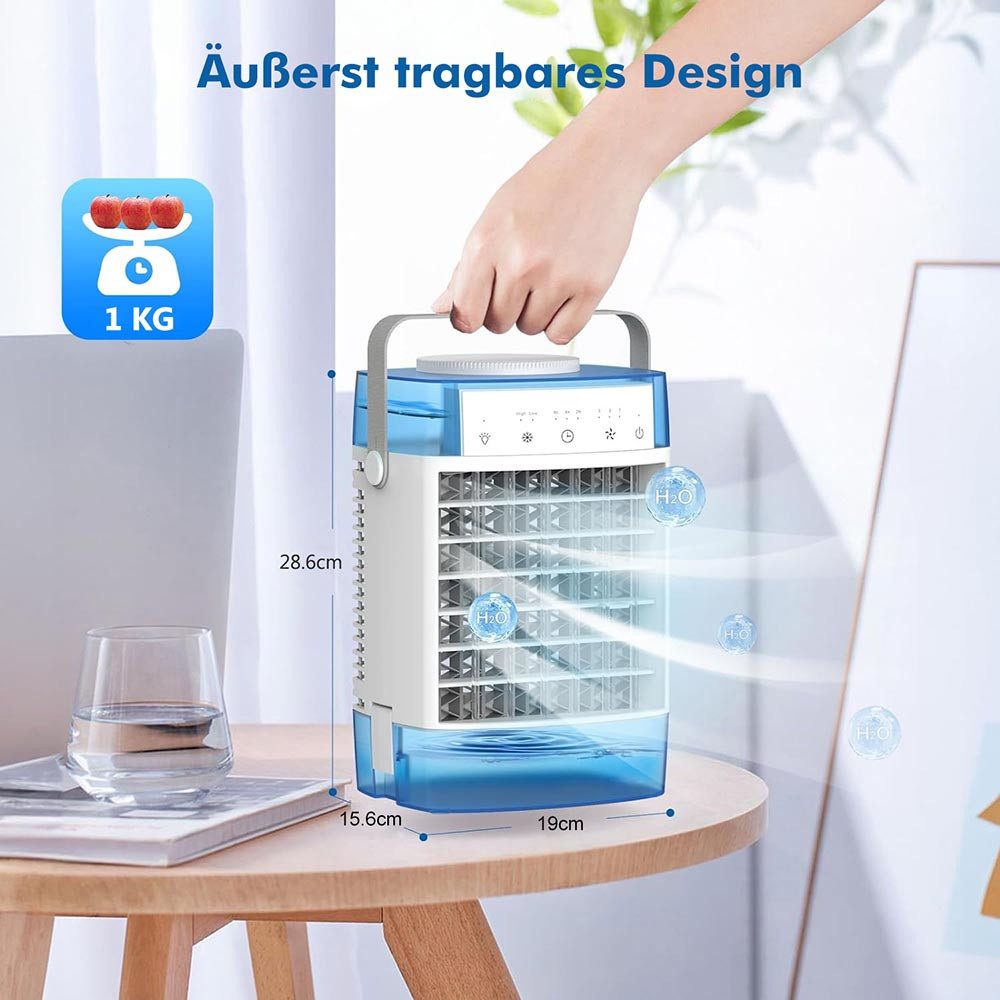 MUPOO Tischventilator Ventilatorkombigerät,Ventilator Licht,Ventilator mit günstig online kaufen