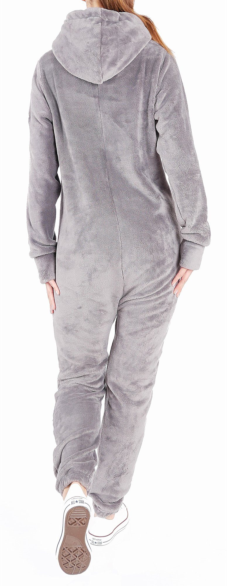 Finchgirl Jumpsuit Damen Jumpsuit Teddy Fleece Einteiler Overall Anzug Flauschig