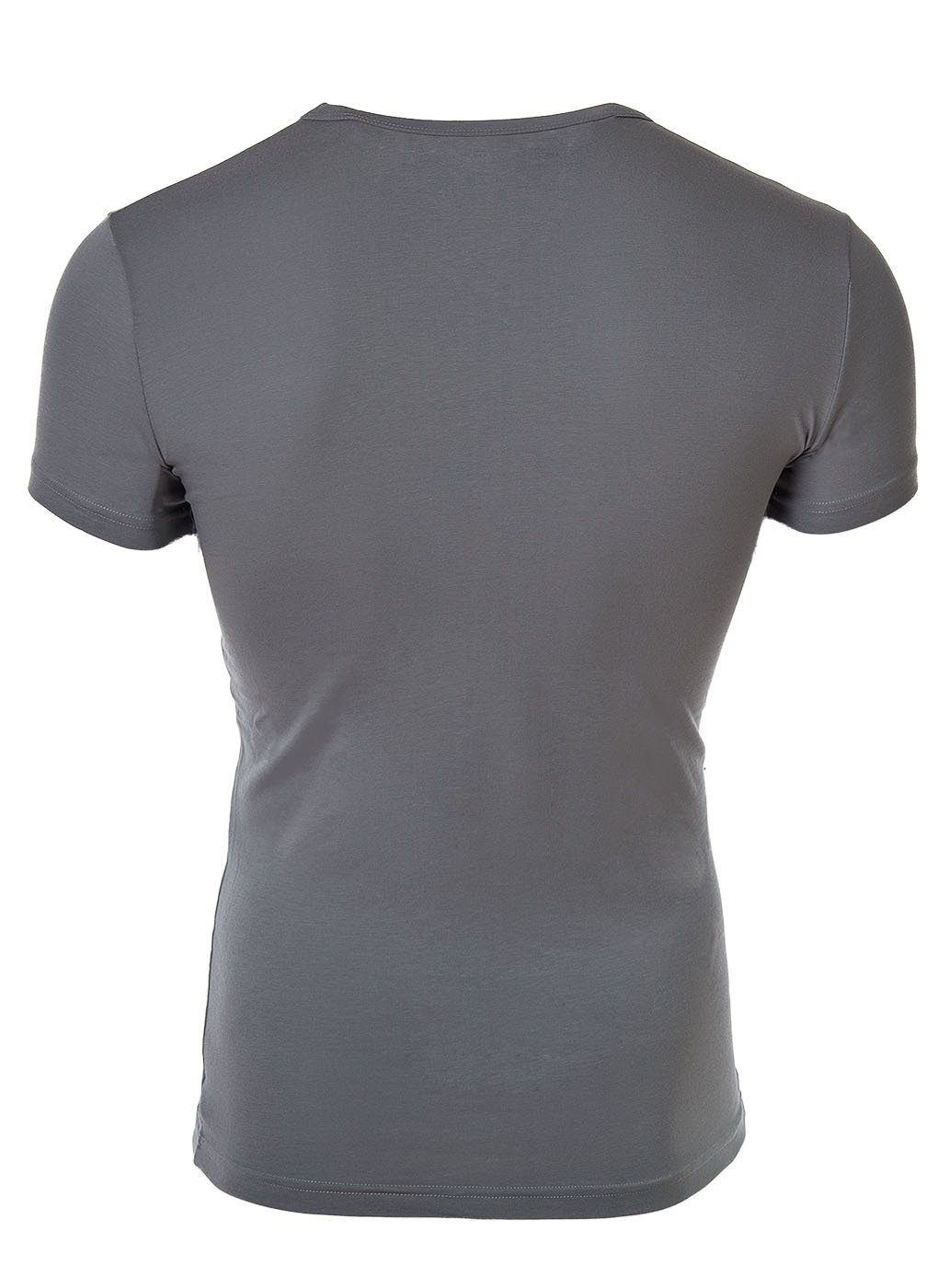 grau/marine Herren T-Shirt - T-Shirt V-Ausschnitt Armani 2er Emporio V-Neck, Pack