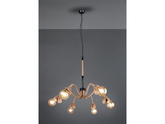 TRIO LED Pendelleuchte, Industrial-Style Seil-Lampe Decken-Leuchte Tau