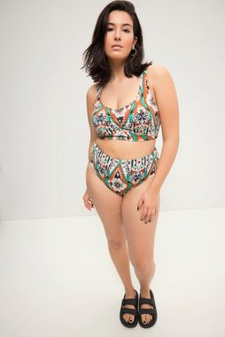 Studio Untold Soft-BH Bikini-Top Softcups Alloverprint geraffte Büste