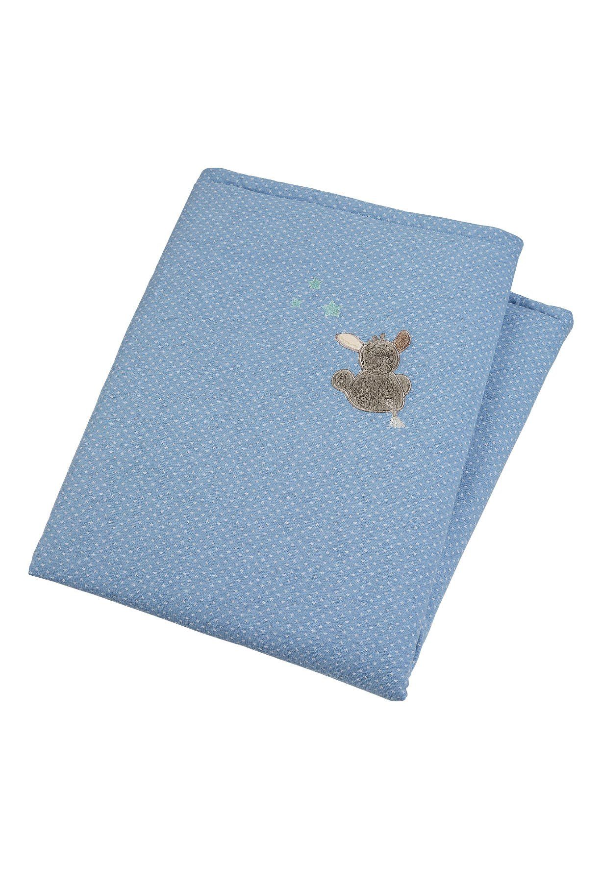 Babydecke Schmusedecke wattiert ESEL Emmi, Sterntaler®