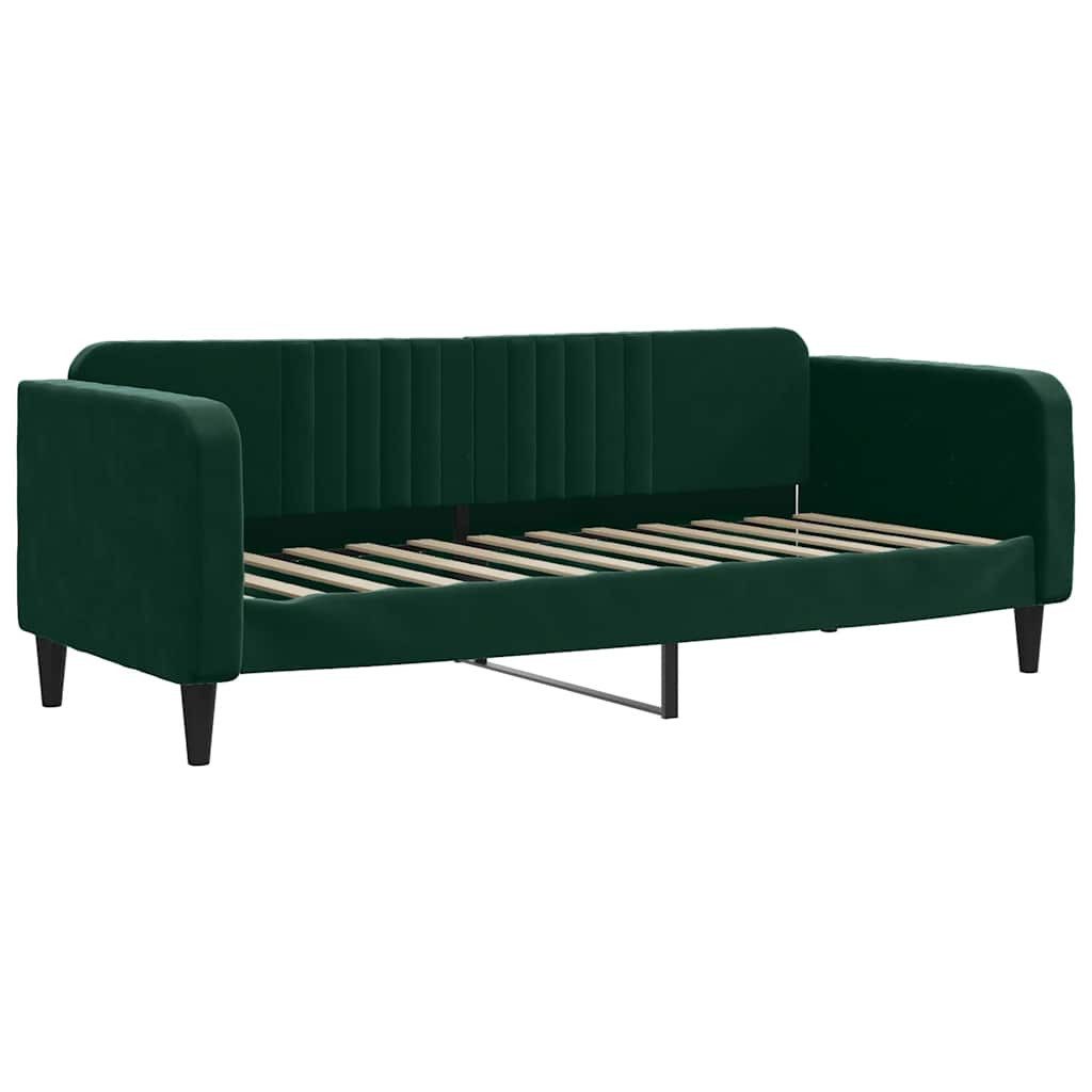 vidaXL Bett Tagesbett Dunkelgrün 80x200 cm Samt