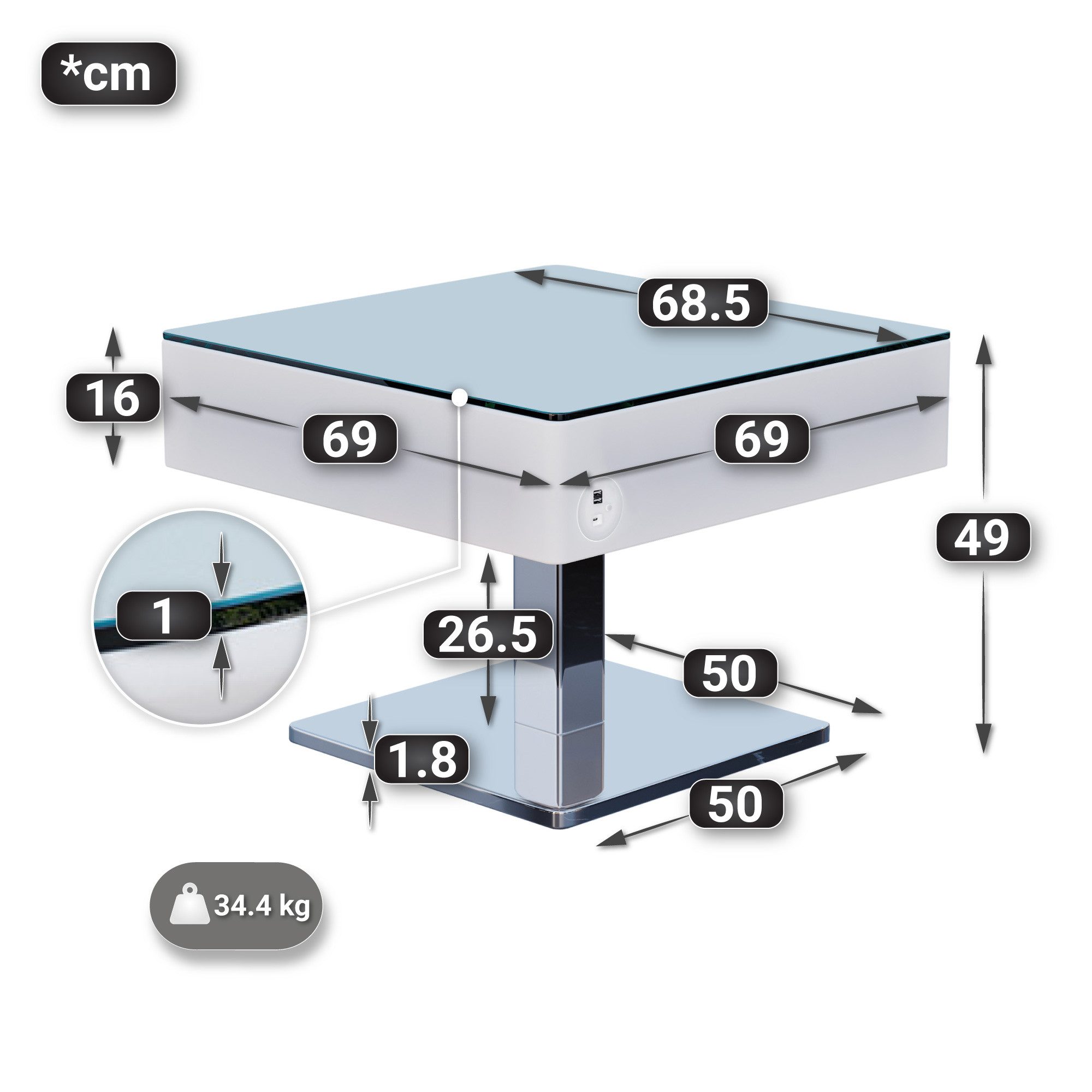 GGMMÖBEL Bistrotisch COOZY
