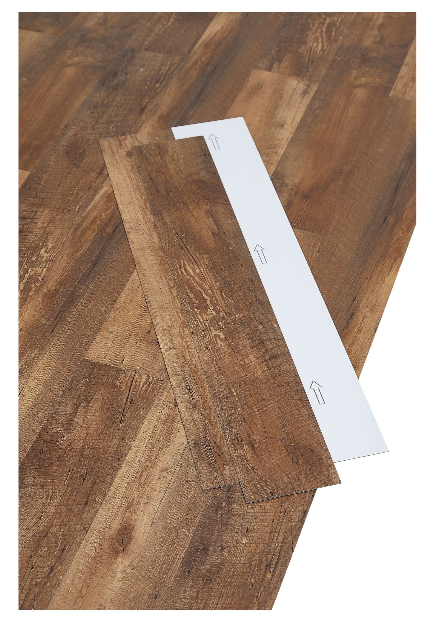 misento Designboden Виниловый ламинат selbstklebend in Holzoptik, 32 St., 32 PVC Planken je ca. 15,2 x 91,4 cm, PVC Bodenbelag 4,46 m², für Fußbodenheizung, Badezimmer, Wohnräume