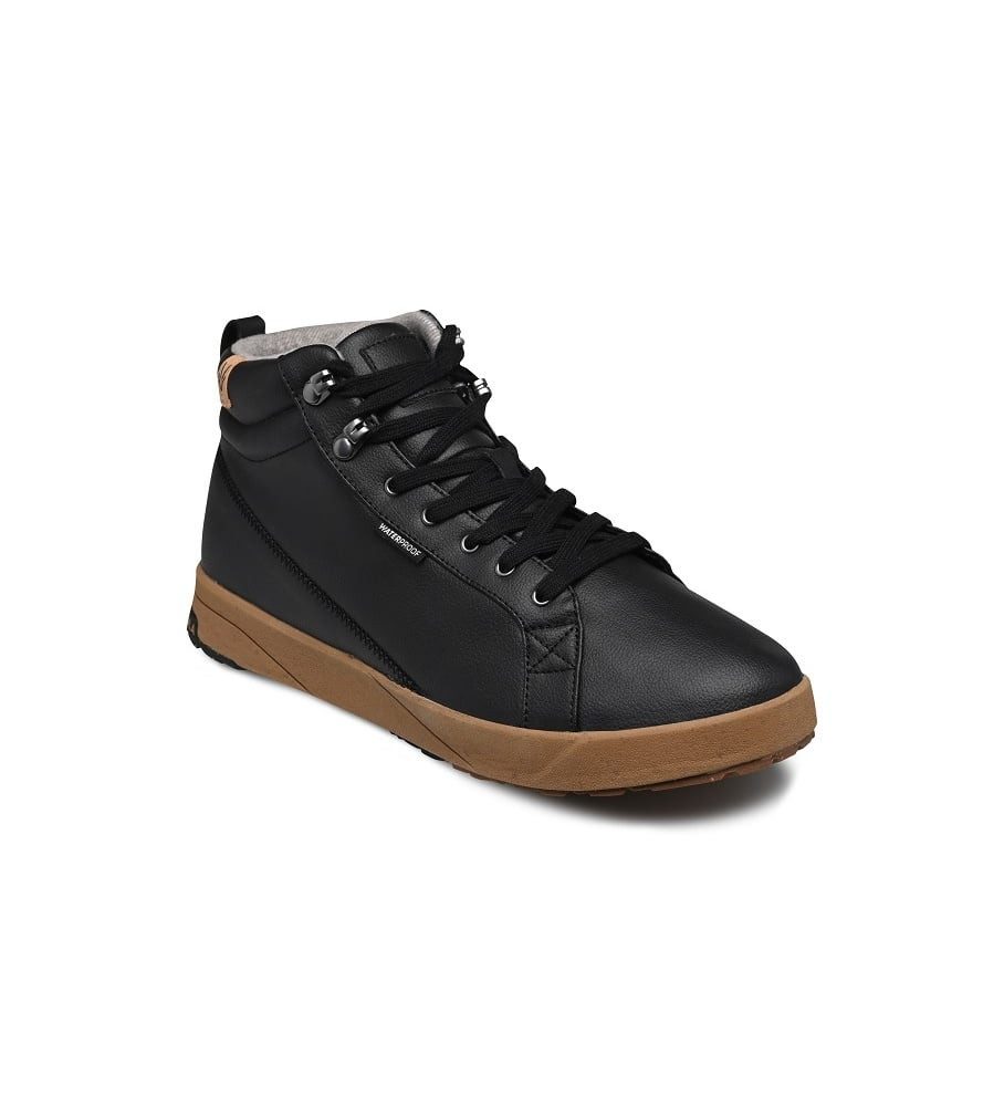 SAOLA Bergen Waterproof (Leder, wasserdicht) schwarz Herren Sneaker