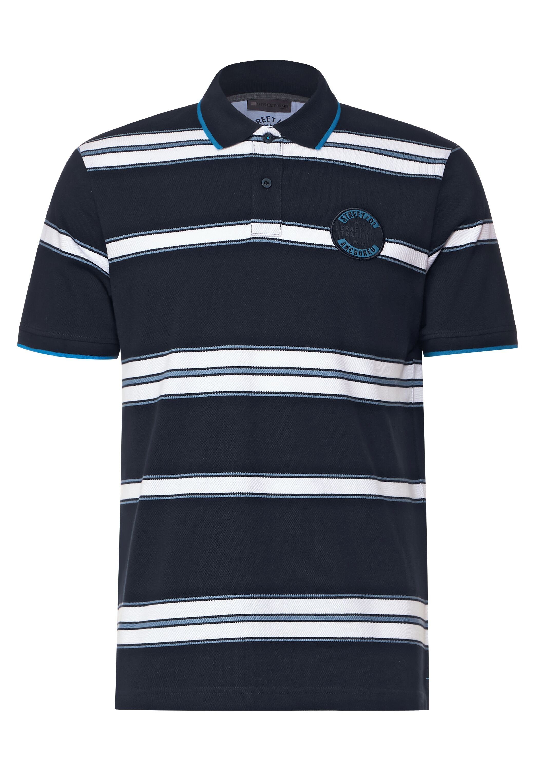 STREET ONE MEN Poloshirt deep sea blue