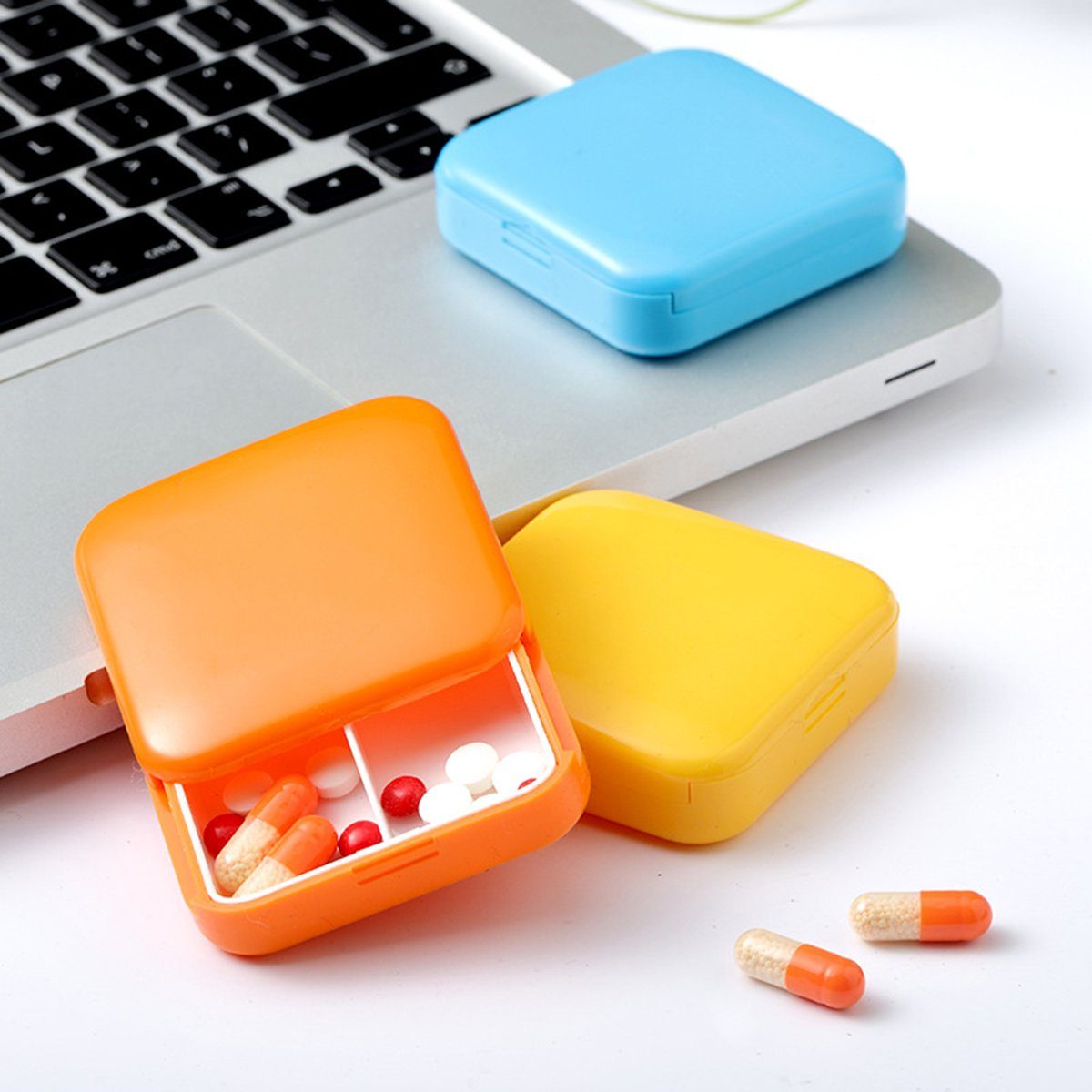 CTGtree Medizinschrank 4 Stück Tablettenbox Für Unterwegs Klein,Pillendose Klein (4-St)
