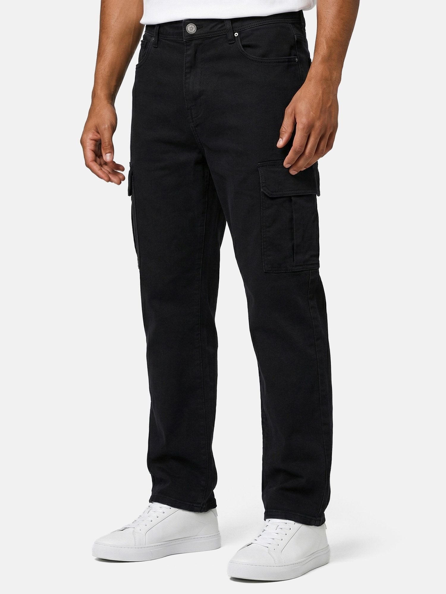 Tazzio Straight-Jeans A112 Regular Fit Cargo Denim Jeans Hose – Bild 4 von 5