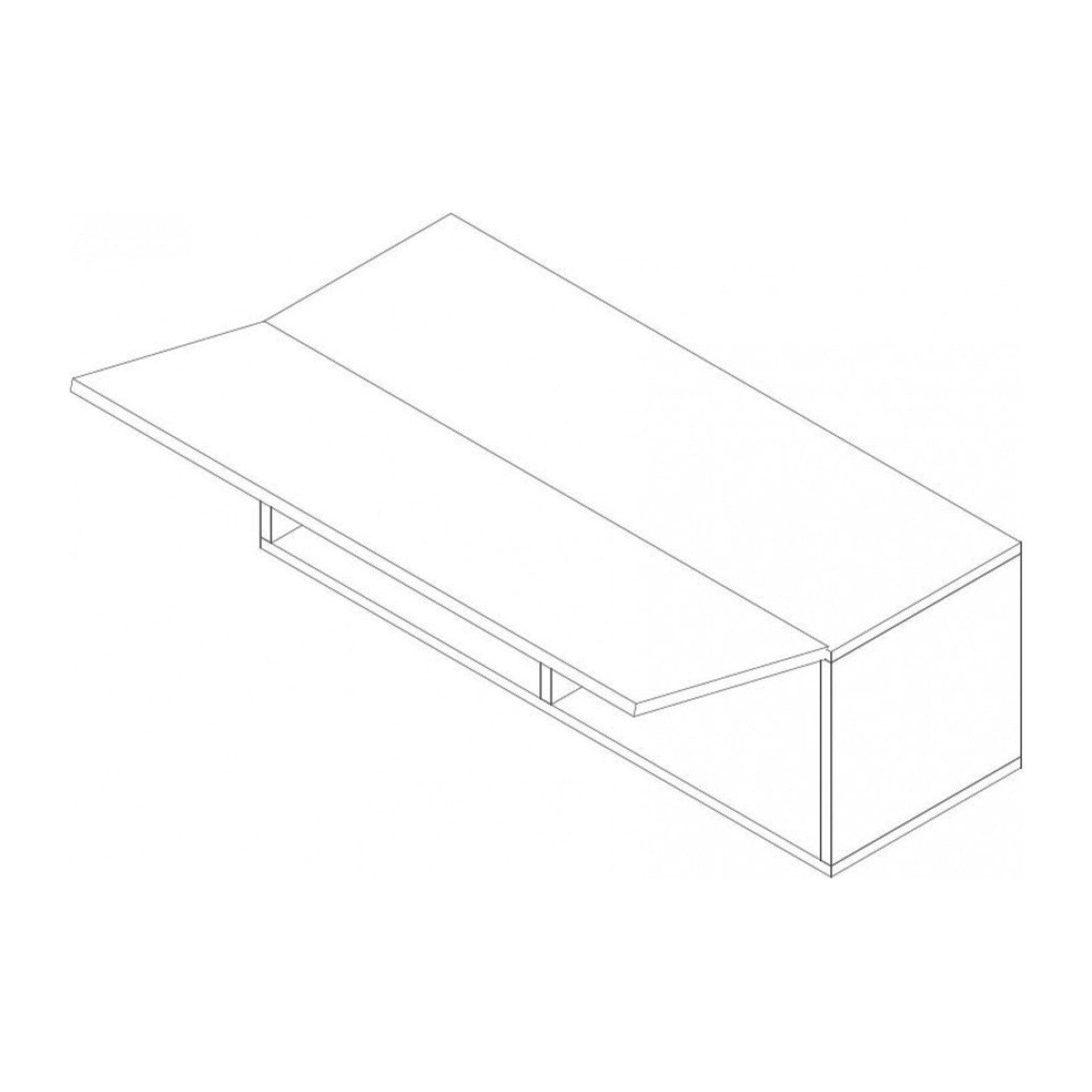 HAUSELEMENT Hängeschrank CALABRINI C-10 Wandschrank 105 cm Wandregal Schrank Modern