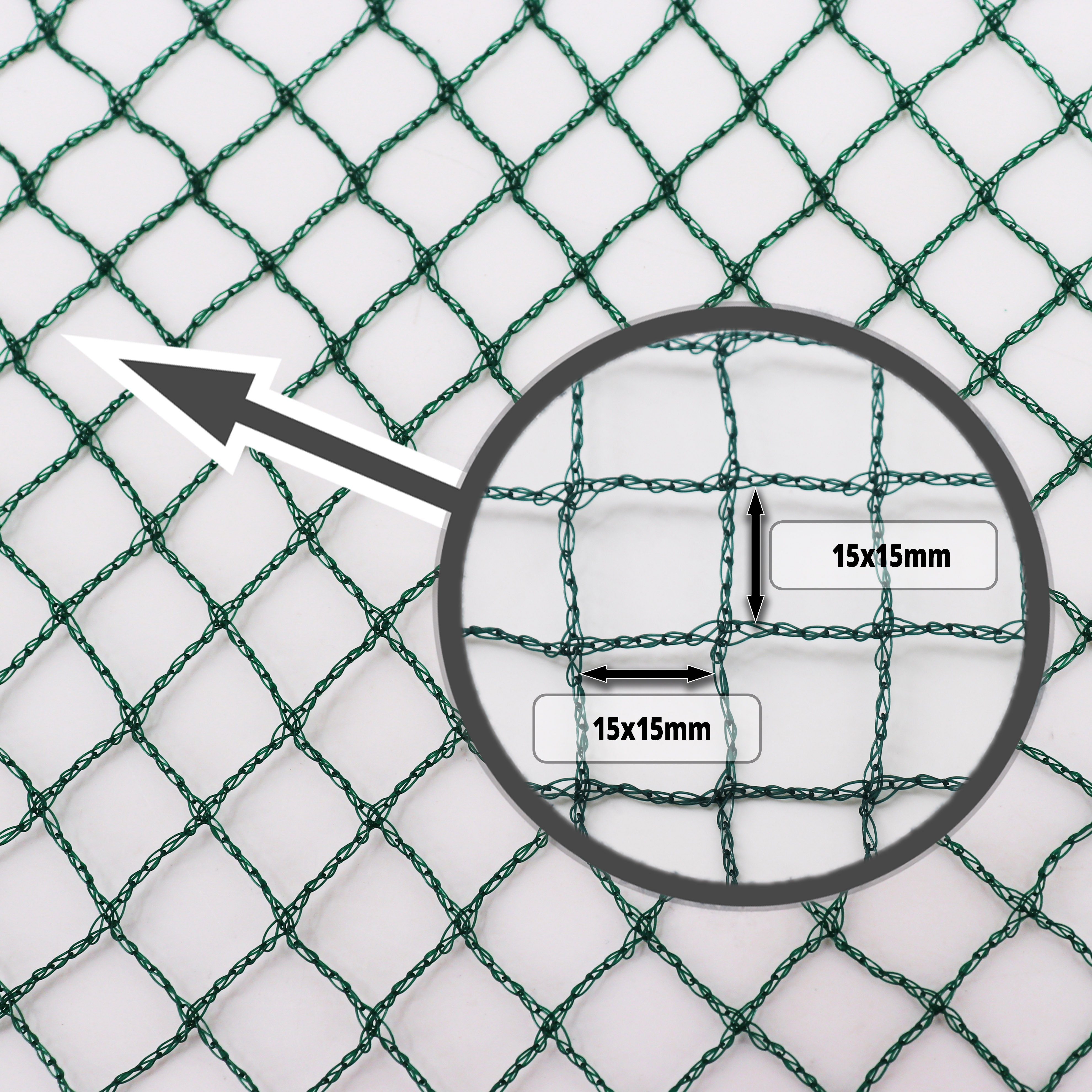 Aquagart Laubschutznetz Teichnetz 3m x 6m Laubnetz Netz Vogelschutznetz robust (1-St)