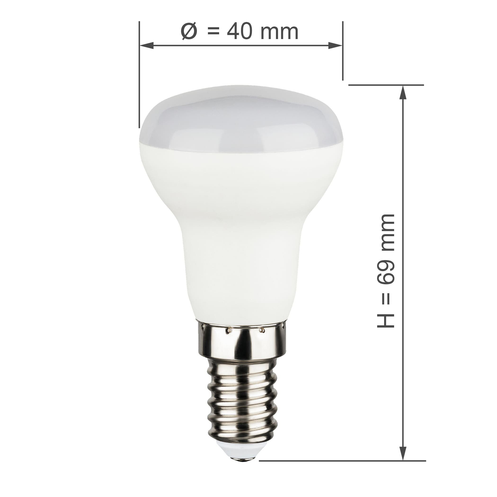 SEBSON LED-Leuchtmittel LED Lampe E14 R39 3W 230V Leuchtmittel Reflektorlampe - 4er Pack, 4 St. – Bild 4 von 5