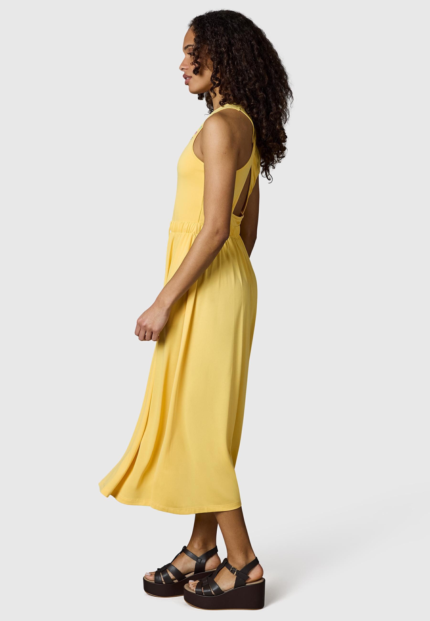 Ragwear Shirtkleid Mauglia YOUMODO Sommerkleid mit Trägern und Taillenzugband