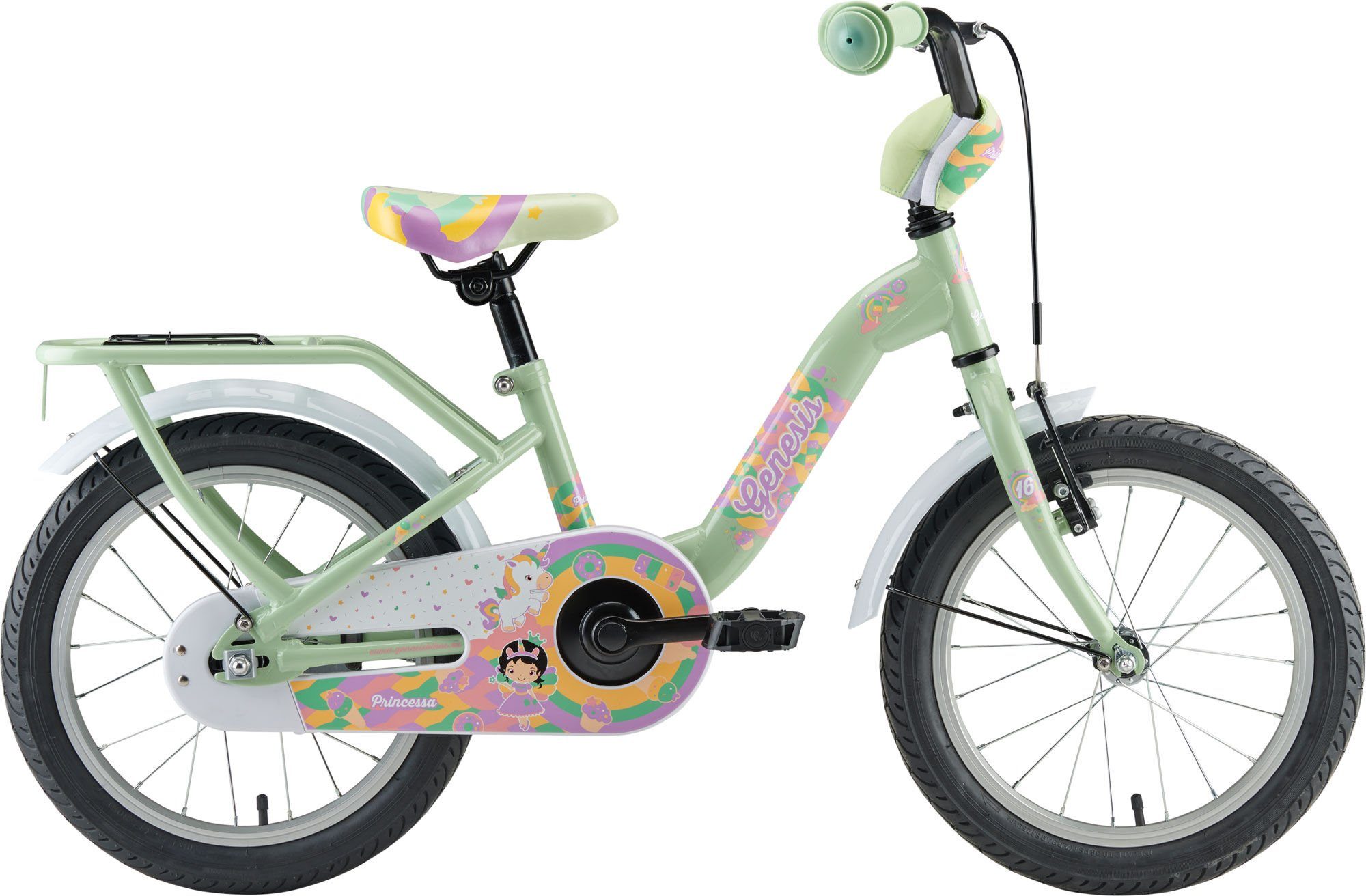 GENESIS Kinderfahrrad Mädchenfahrrad Princessa 16"