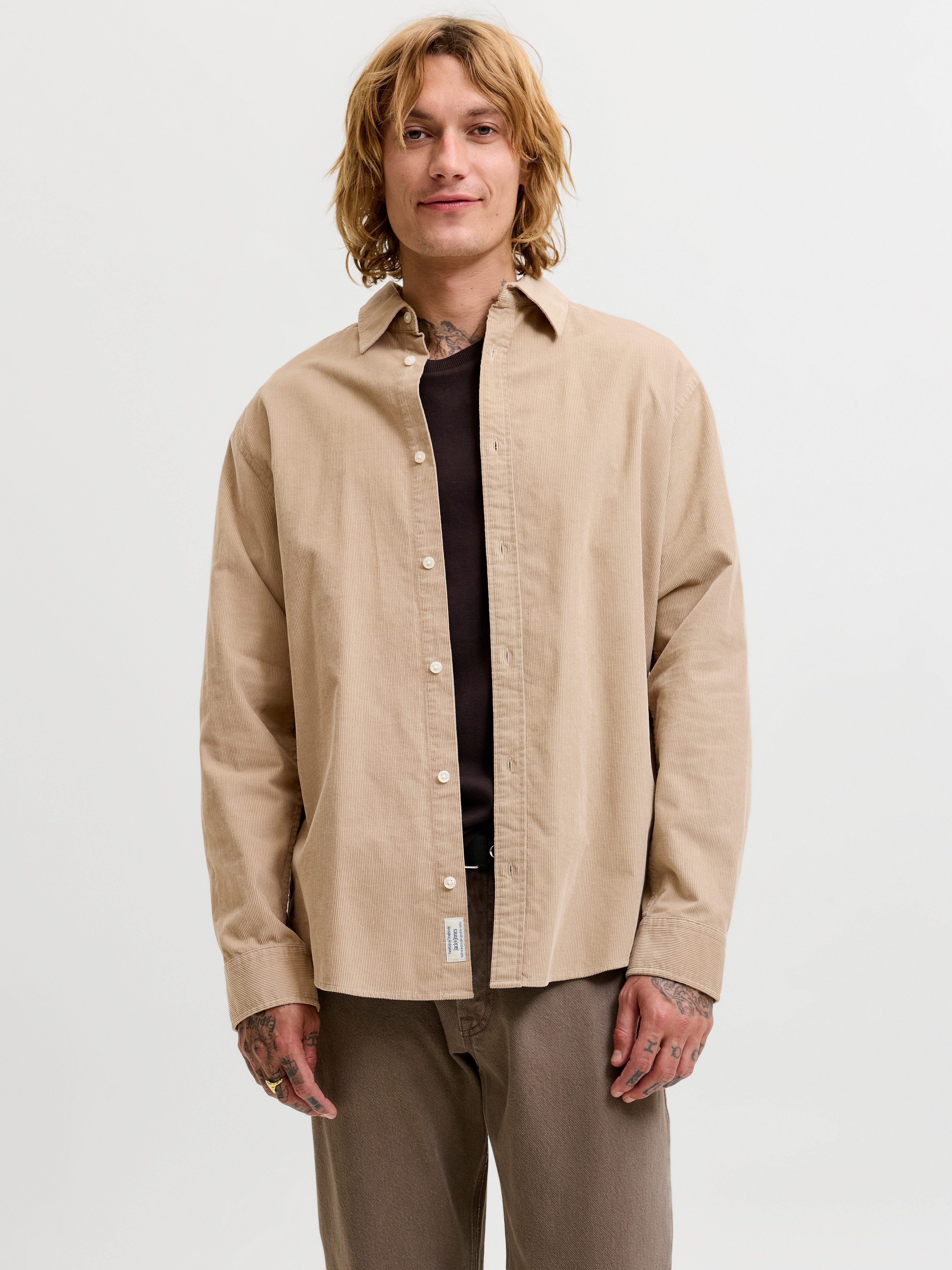 Jack & Jones Langarmhemd JJEFIELD CORD SHIRT LS SN Baumwolle, regular fit