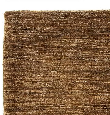 Wollteppich Gabbeh - Indus - 92 x 66 cm - dunkelbraun, morgenland, rechteckig, Höhe: 18 mm, Wohnzimmer, Handgeknüpft, Einzelstück mit Zertifikat