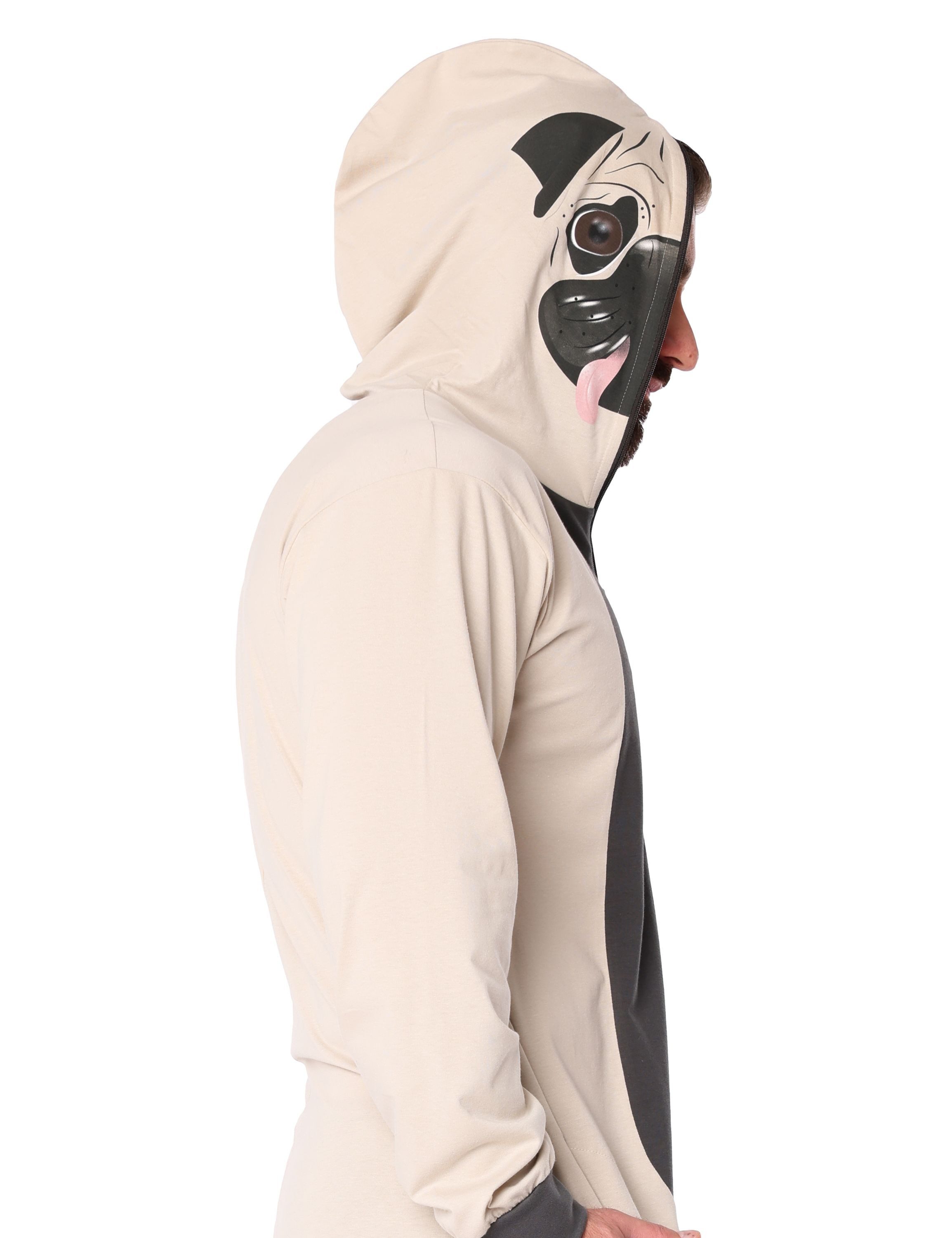 Ladeheid Schlafanzug Herren Schlafoverall Jumpsuit mit Kapuze LA40-235 Karnevalskostüm ohne – Bild 4 von 5