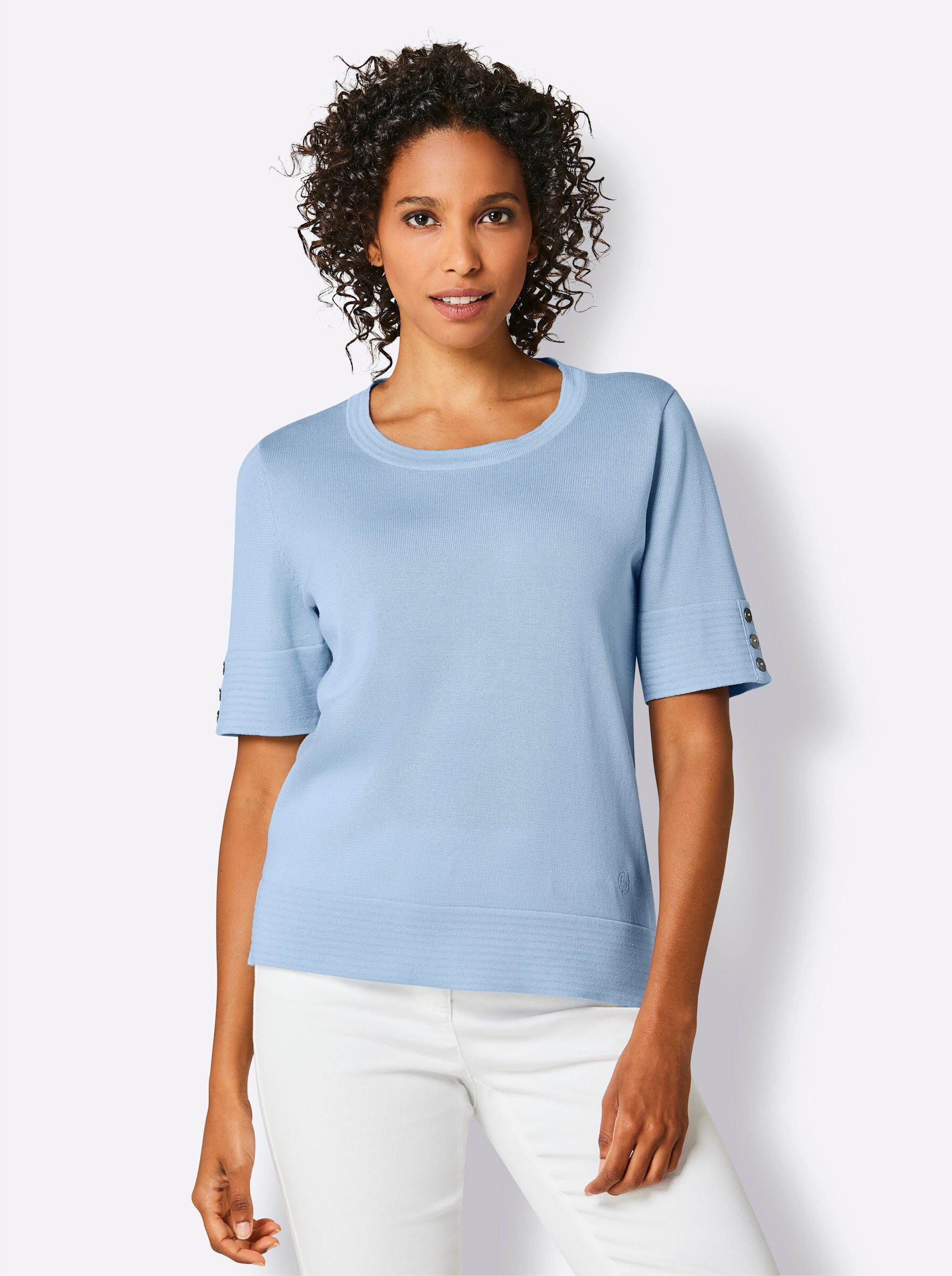 Strickpullover Kurzarmpullover