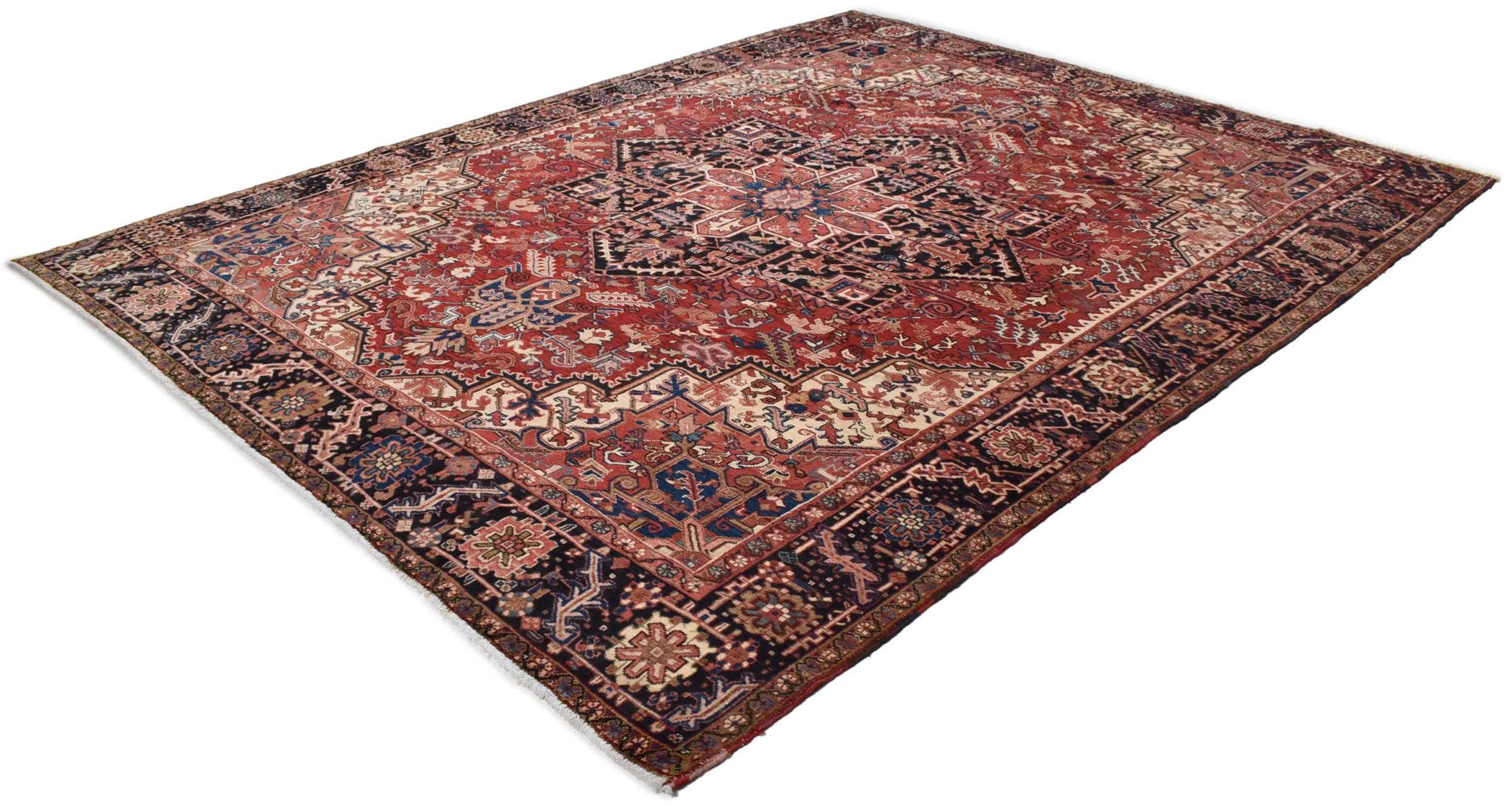 Nain Trading Orientteppich Heriz 297x376 Handgeknüpfter Orientteppich / Perserteppich, rechteckig, Höhe: 12 mm