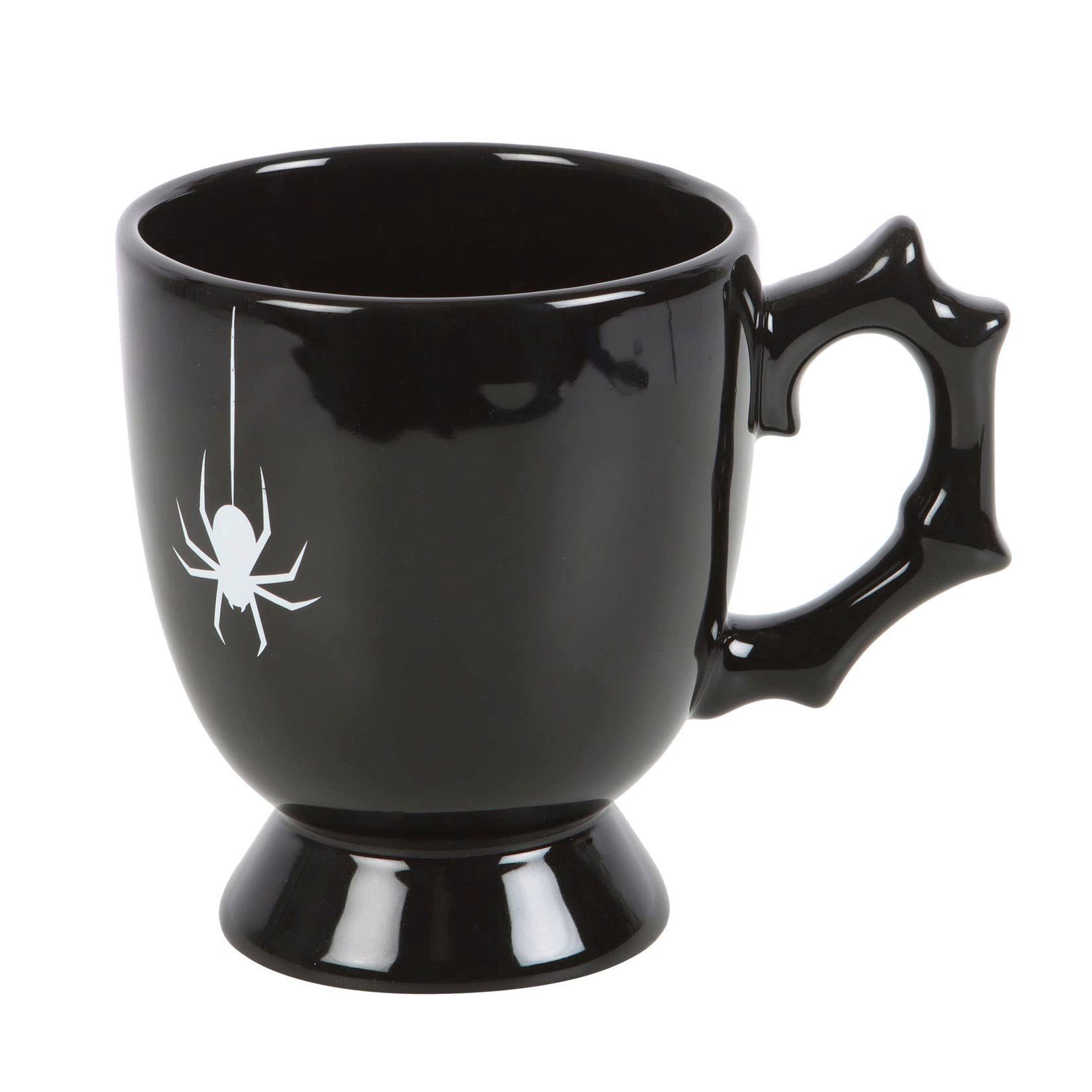 Tasse Gothic Halloween Tasse mit schwarzer Spinne 400ml