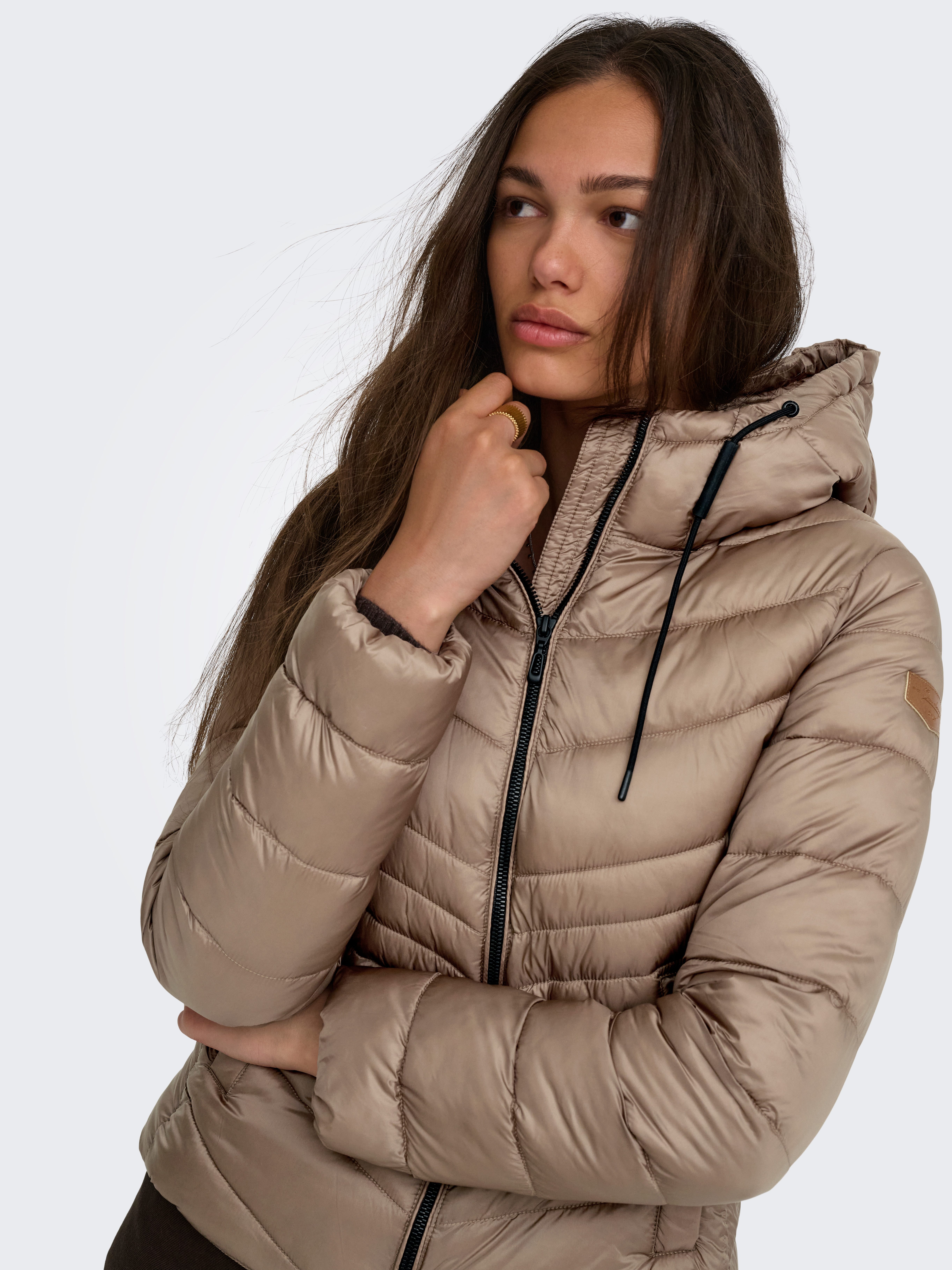 ONLY Steppjacke ONLMIMI HOOD JACKET CC OTW Kunstfaser