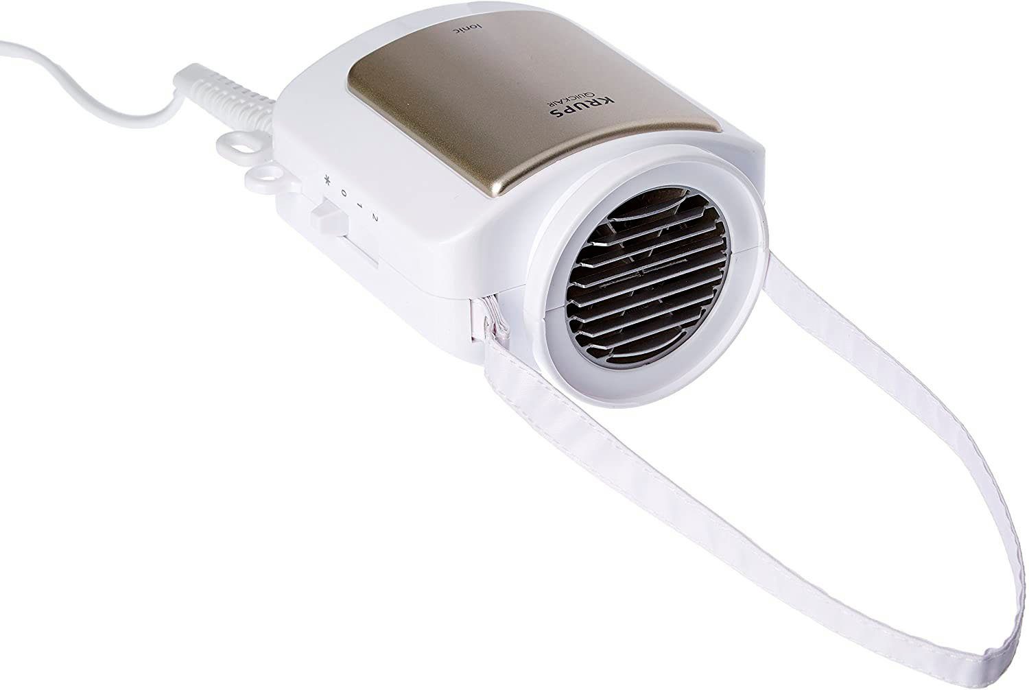 Krups Haartrockenhaube 2 Temperaturstufen, Kaltluft-Funktion, für voluminöses Haar, 600 W, langes Kabel, inkl. Aufbewahrungstasche, 600 Watt, weiß, CF6000N1 – Bild 5 von 5