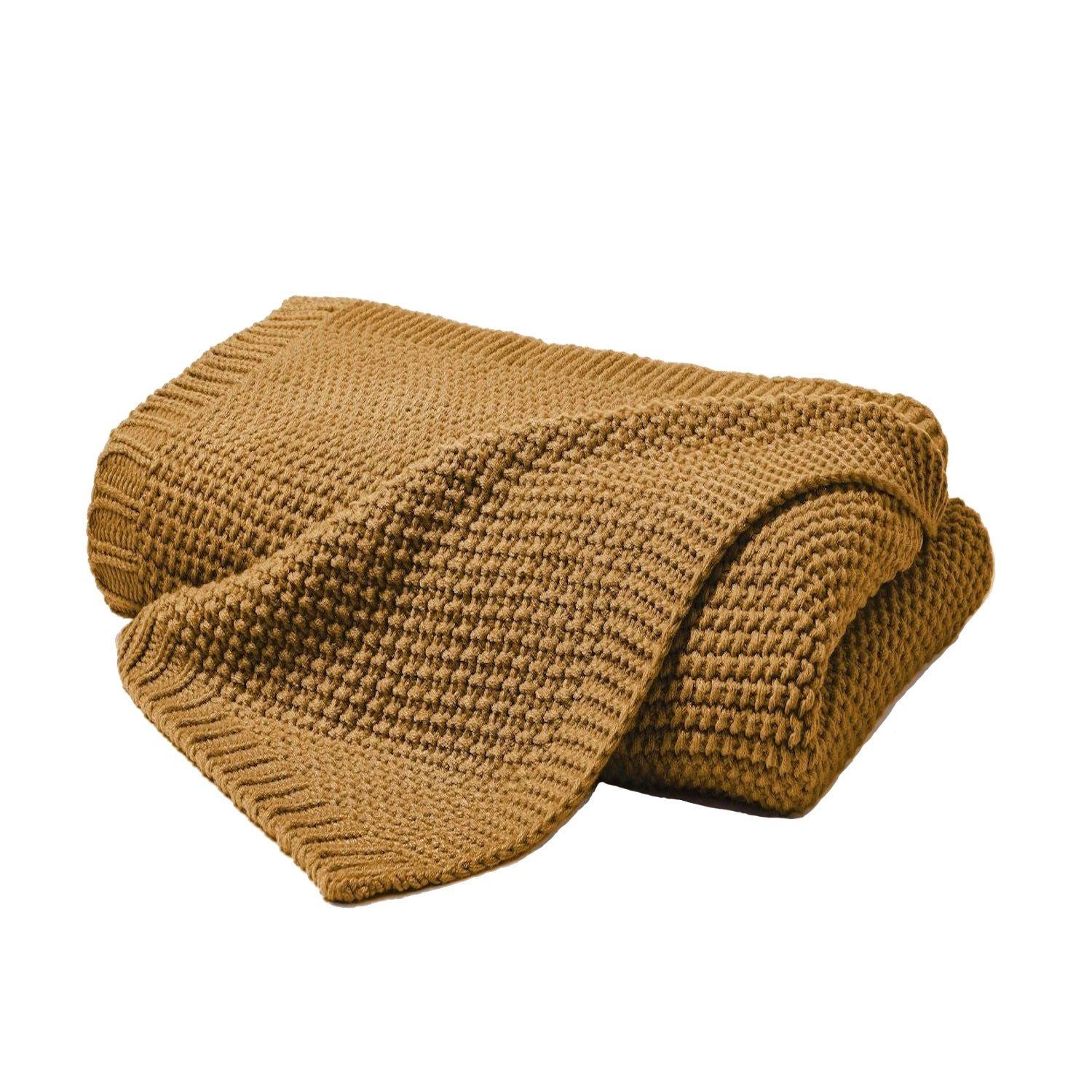 Wohndecke hochwertige, kuschelige Strickdecke in 130x170cm, günstig online kaufen
