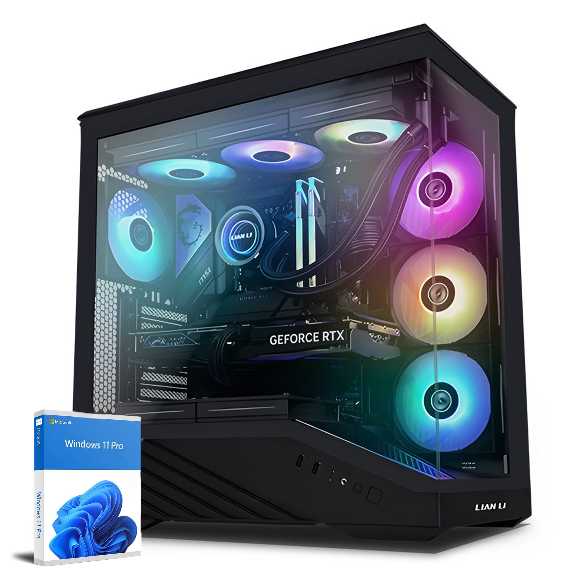 computerwerk LANGLEY C Gaming-PC (AMD Ryzen 5 9600X, RTX 5070, 16 GB RAM, 0 GB HDD, 1000 GB SSD, Wasserkühlung)