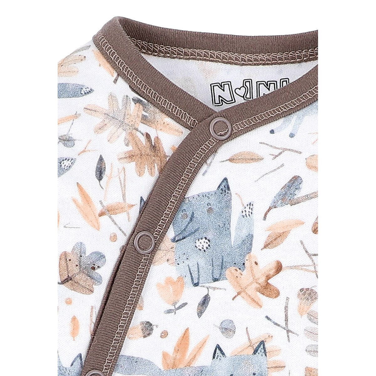Langarmwickelbody Fuchs Unisex Kinder