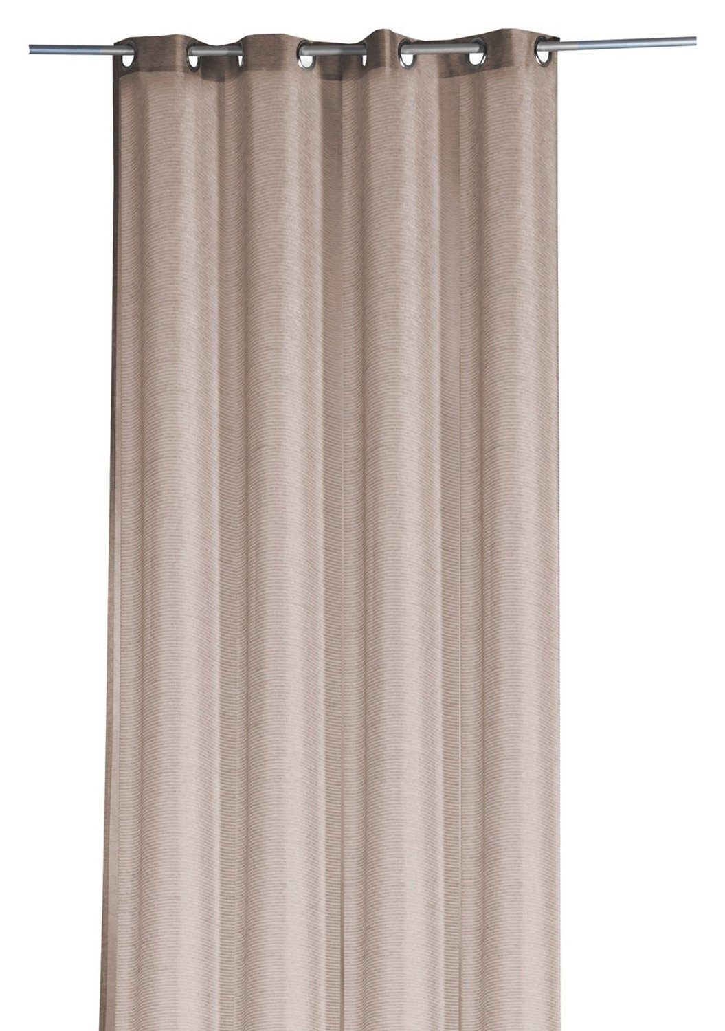 Vorhang SANDY, Ösenschal, Braun, L 245 günstig online kaufen