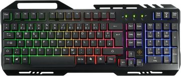 DELTACO GAMING GAMING Combo Set - 3 in 1 KIT Tastatur- und Maus-Set, DE Layout, PC, Computer, Laptop, Metall, RGB Beleuchtung