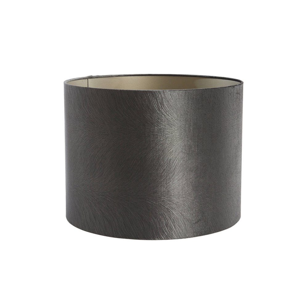 Light & Living Lampenschirm Lampenschirm Zylinder LUBIS von Light & Living Grau Ø20x15 cm