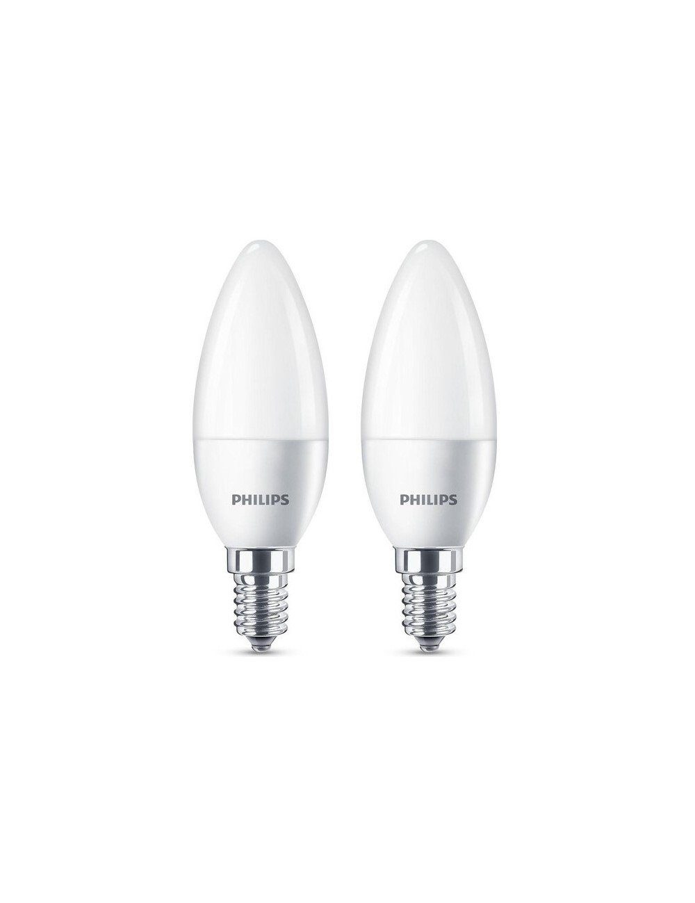 Philips LED-Leuchtmittel 2x Philips LED E14 B35 4W = 25W Kerzenform 250lm 230V Warmweiß 2700K, E14, Warmweiß