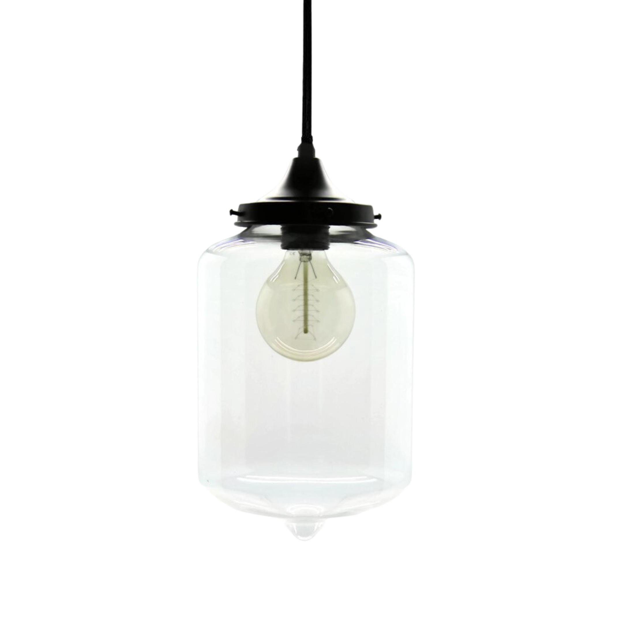 Bada Bing Deckenleuchte Glas Hängeleuchte Im Retro Design Deckenlampe, ohne Leuchtmittel