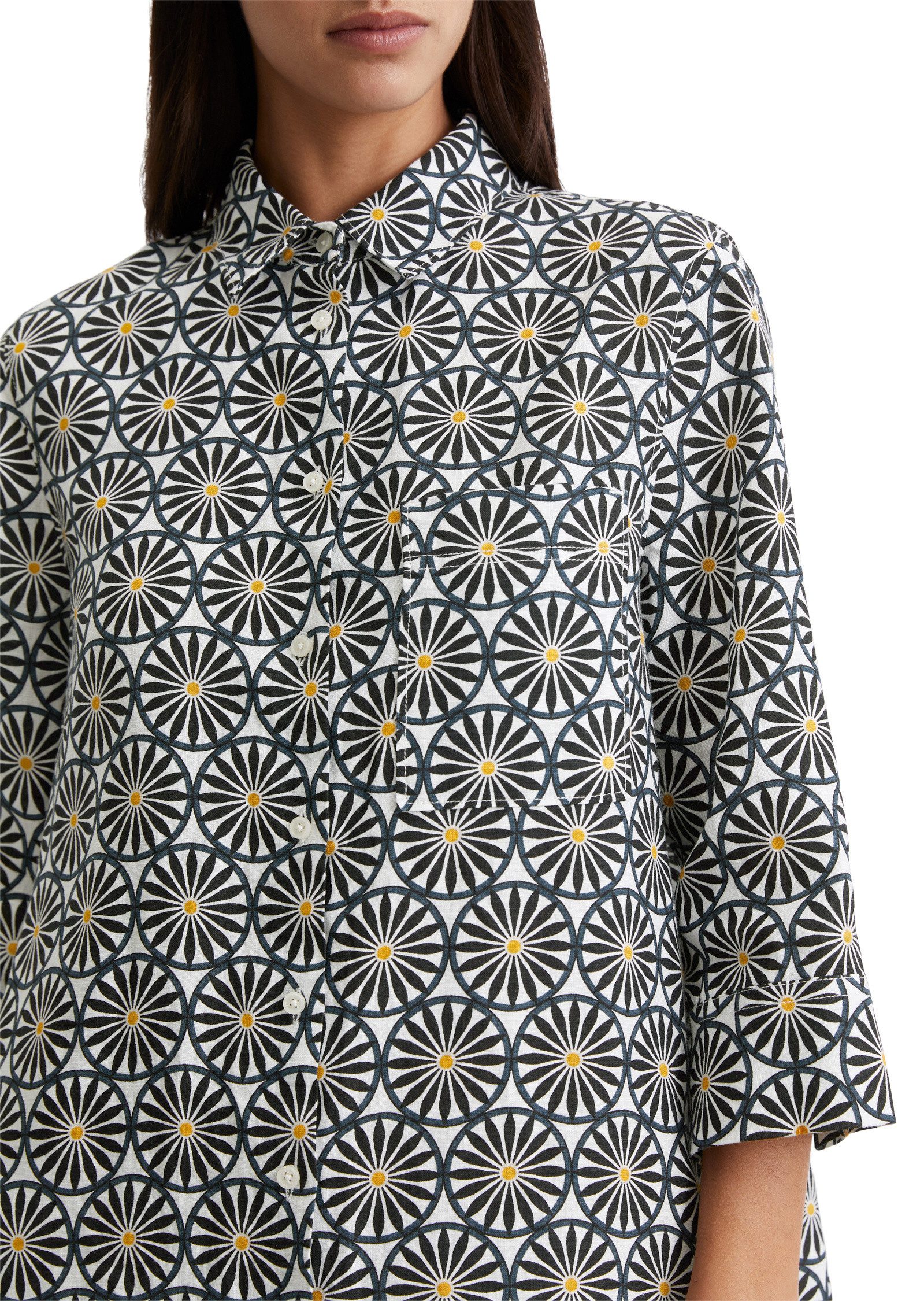 Marc O'Polo Midikleid mit Print-Muster