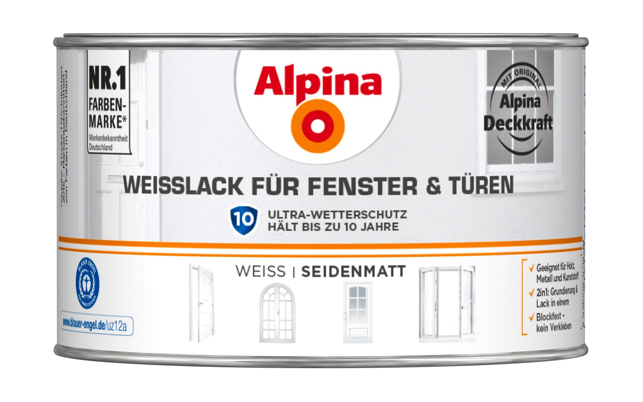 Alpina Weißlack Weißlack für Fenster & Türen