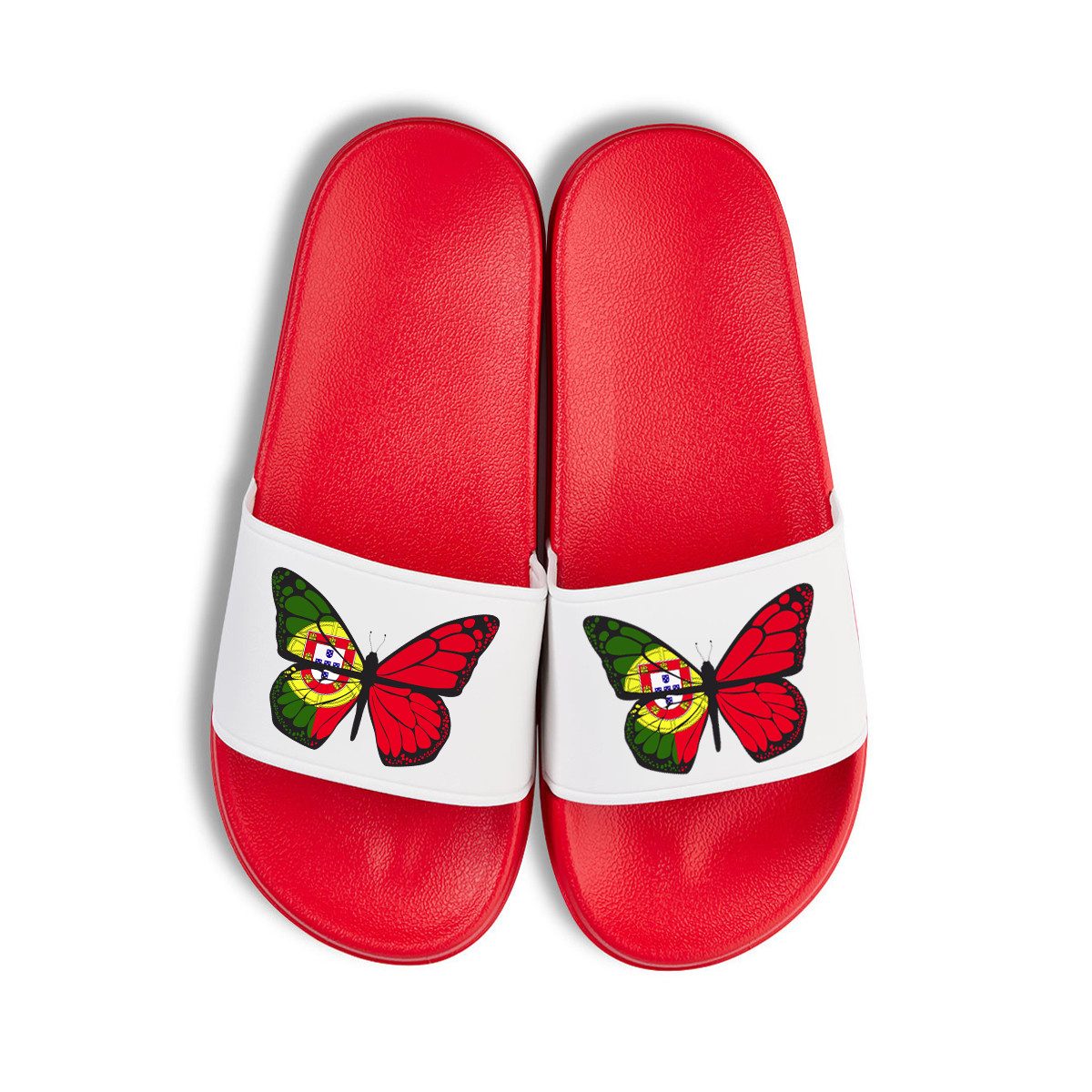 Portugal EM 2024 Unisex Badelatschen Flip Flops Badeschuh