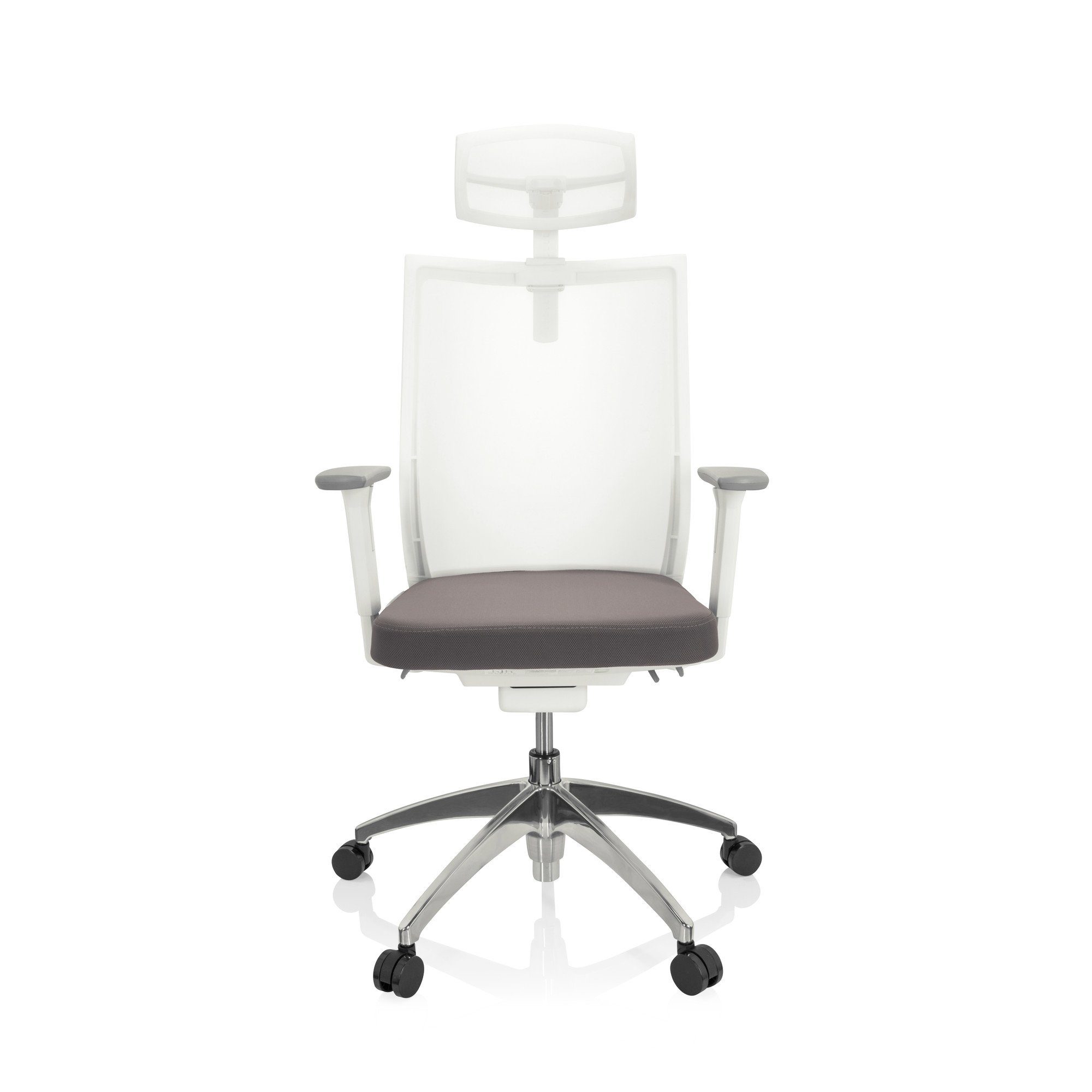 hjh OFFICE Drehstuhl Profi Bürostuhl ASPEN WHITE PRO Stoff (1 St),  Schreibtischstuhl ergonomisch