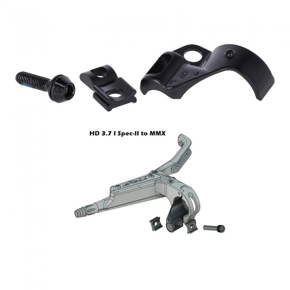 TRP Scheibenbremssattel TRP Adapter Brems- zu Shifter-/Dropperhebel Schwarz - Aufgeräumtes Coc