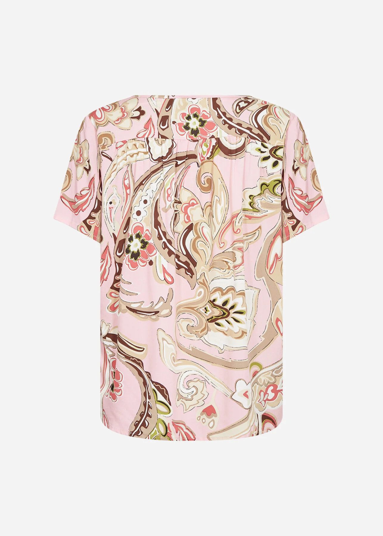 soyaconcept Blusenshirt SC-CASJA 1 - Shirt kurzarm Damen - Bluse mit Paisleymusterdruck