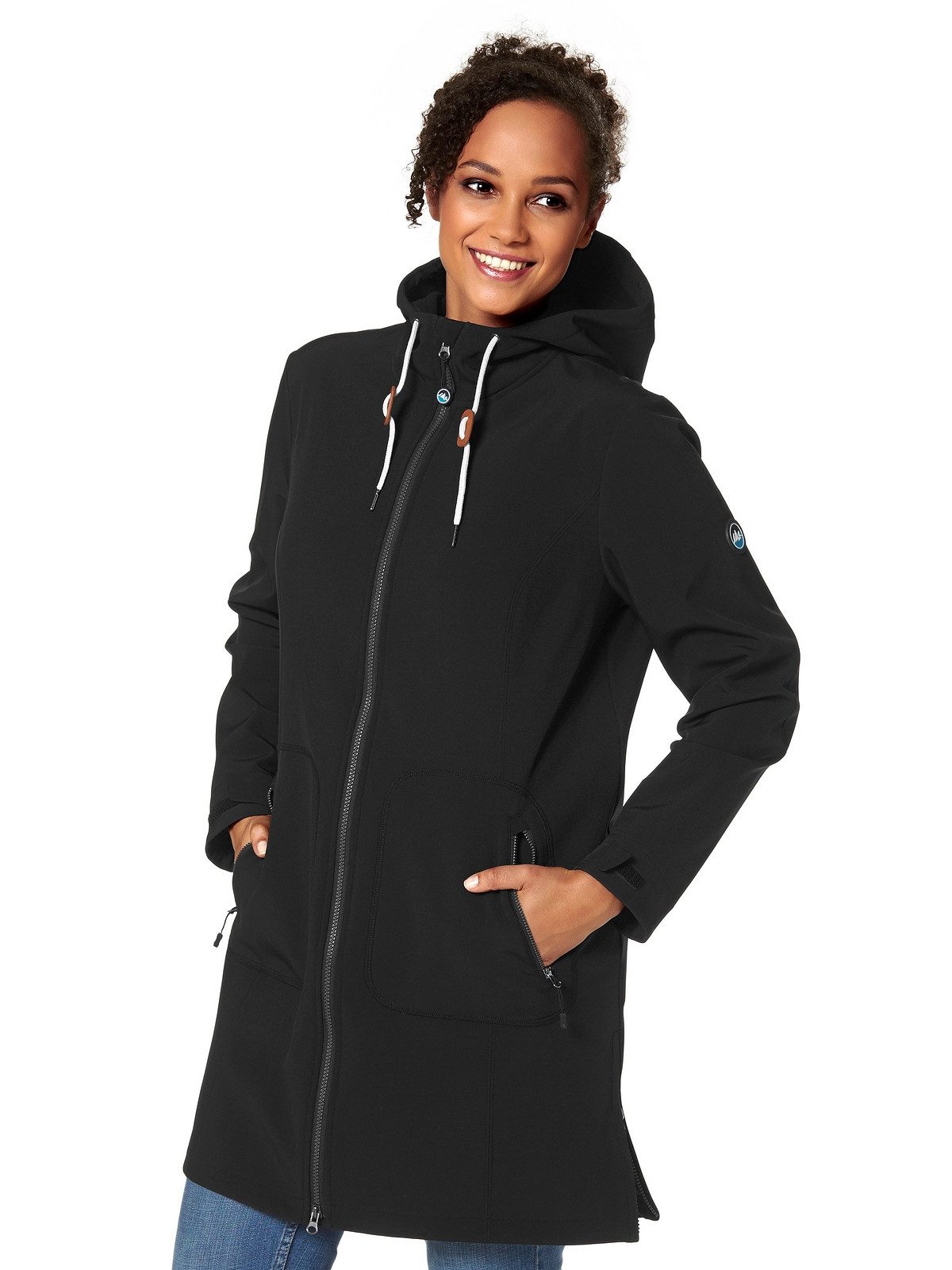 Polarino Parka Große Größen mit seitlichen Reisßverschlüssen